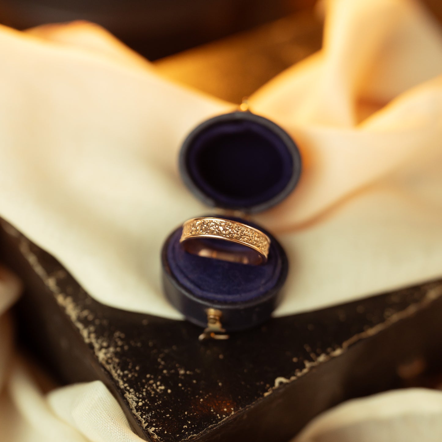 Gold Stardust Ring - Yellow, Rose or White Gold