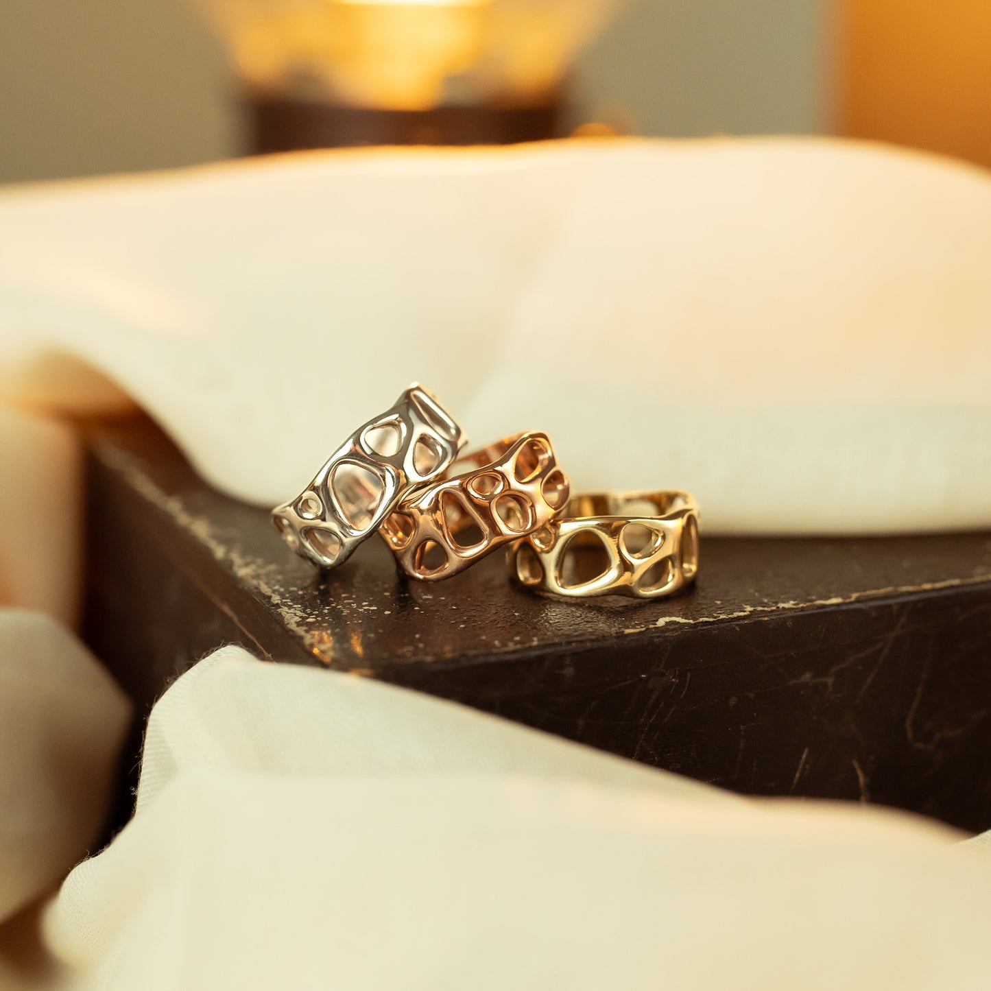 Gold Infinity Ring - Yellow, Rose or White Gold