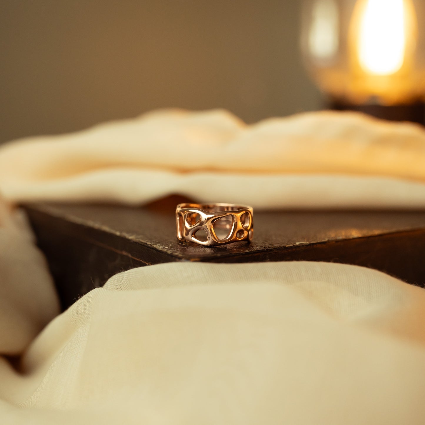 Gold Infinity Ring - Yellow, Rose or White Gold