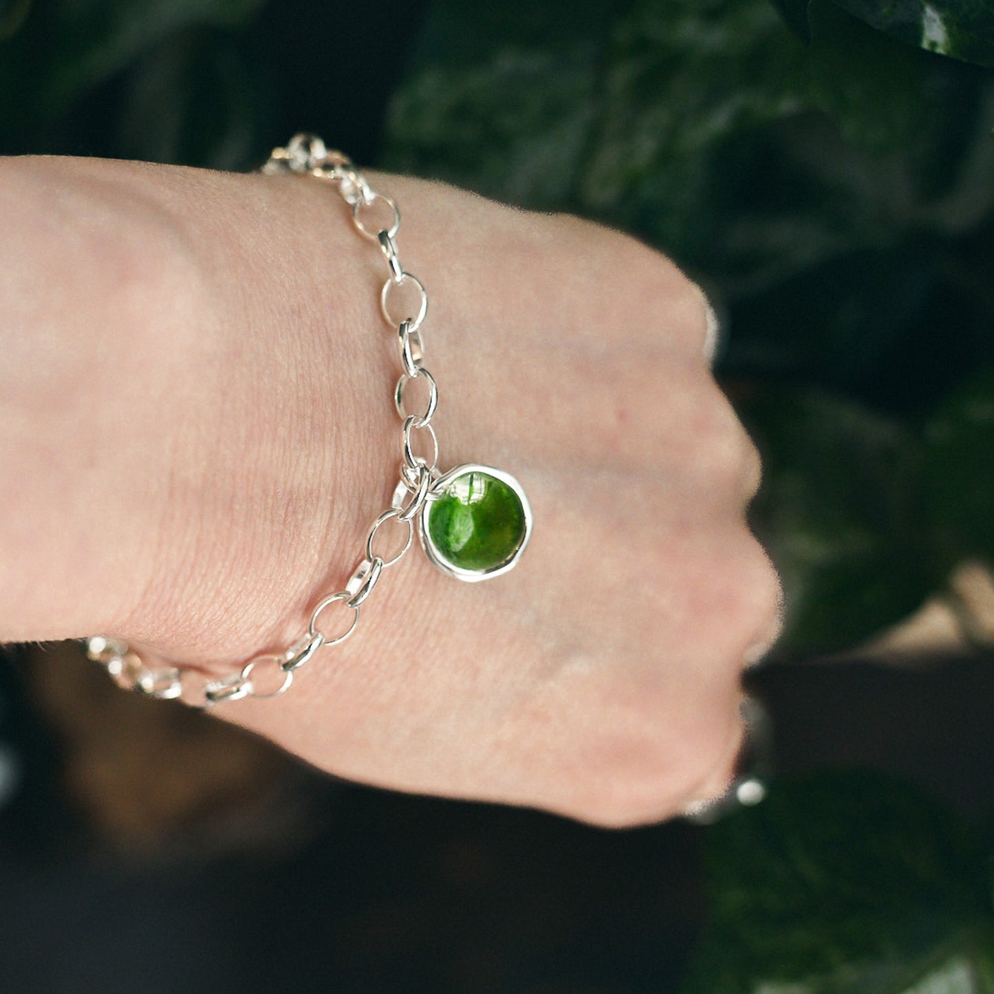 Enamel Droplet Charm Bracelet