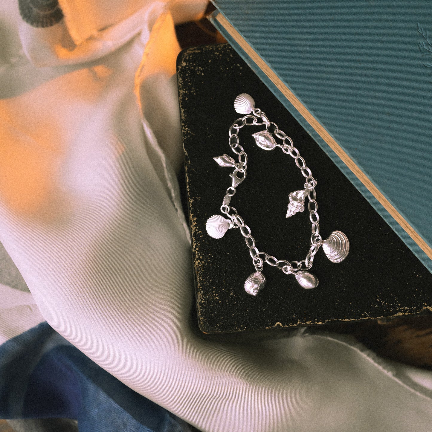 'Tideline' Sterling Silver Charm Bracelet