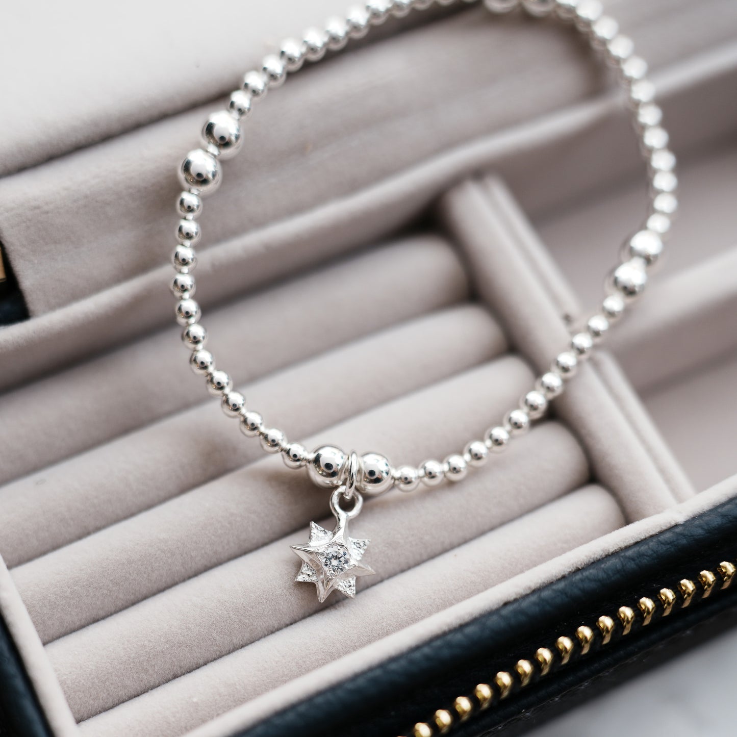 North Star Sterling Silver Charm Bracelet