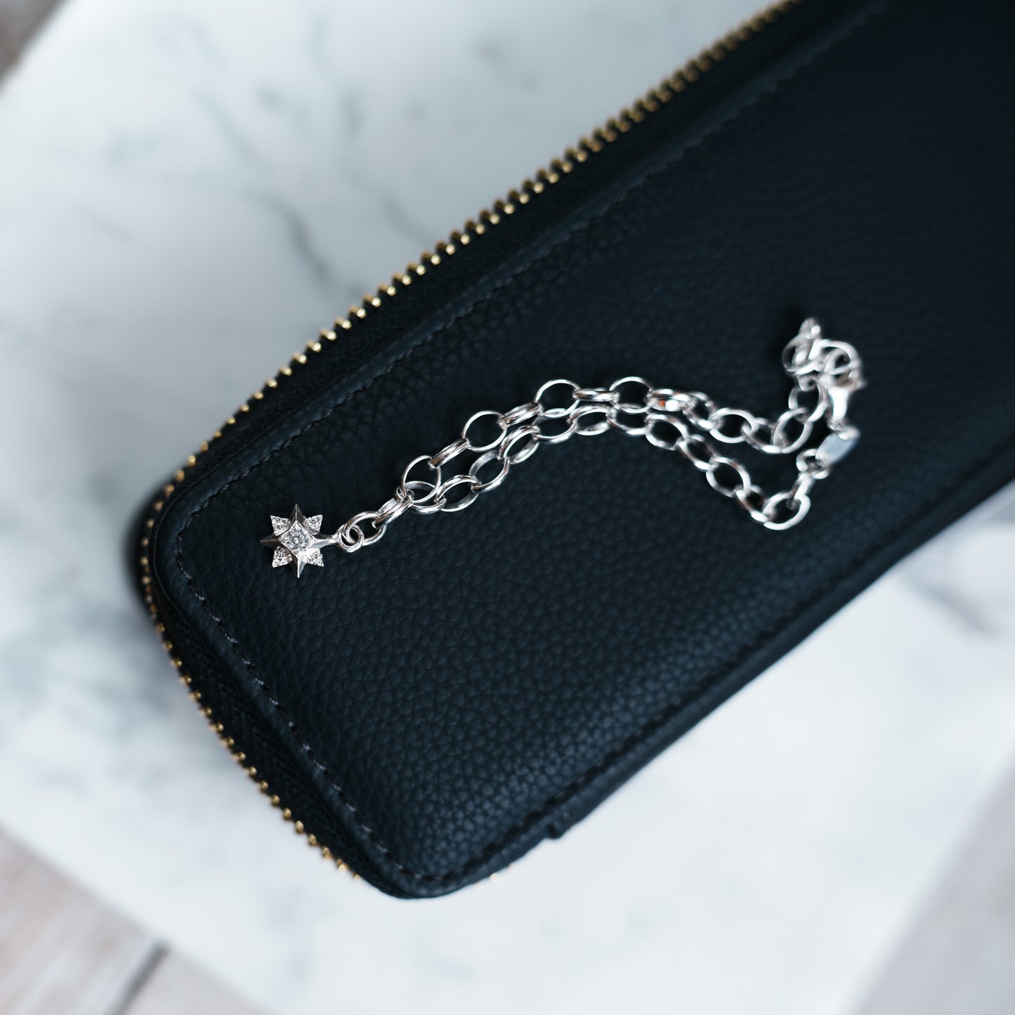 North Star Sterling Silver Charm Bracelet