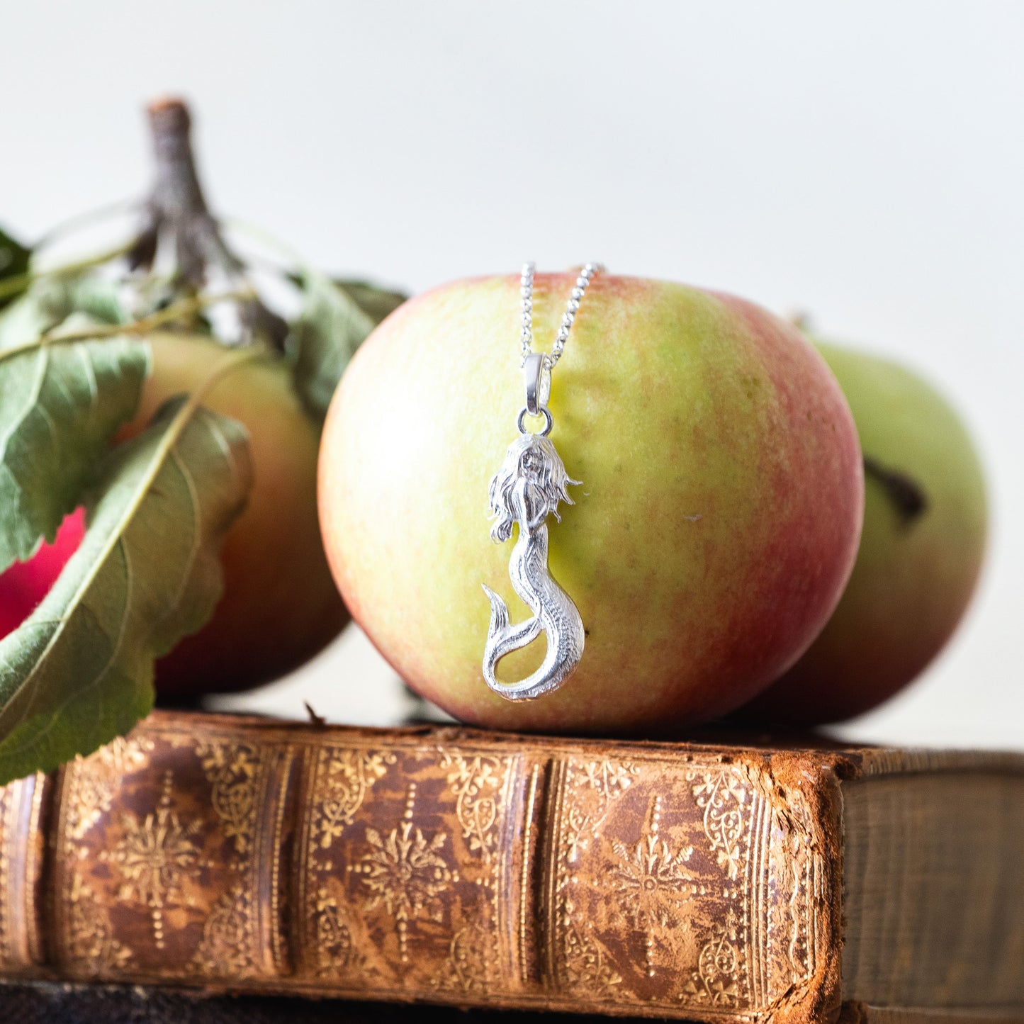 Silver Mermaid Necklace - The Mermaid of Gob-ny-Ooyl