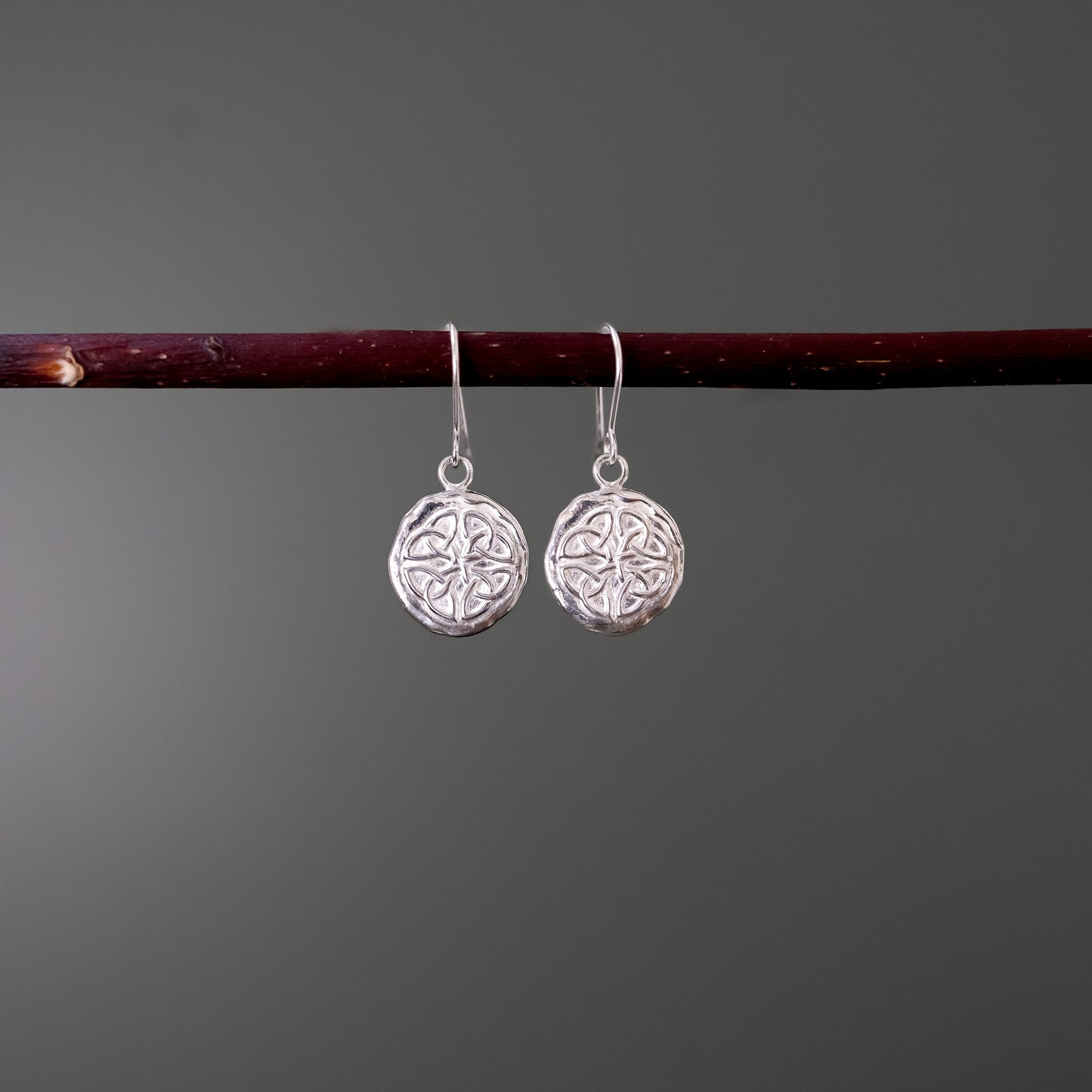 Celtic Spirit - Elemental Talisman Small Coin Dangle Earrings - PREORDER