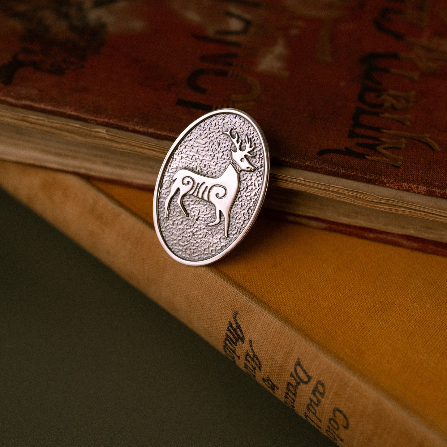 Sandulf's Cross Silver Stag Brooch