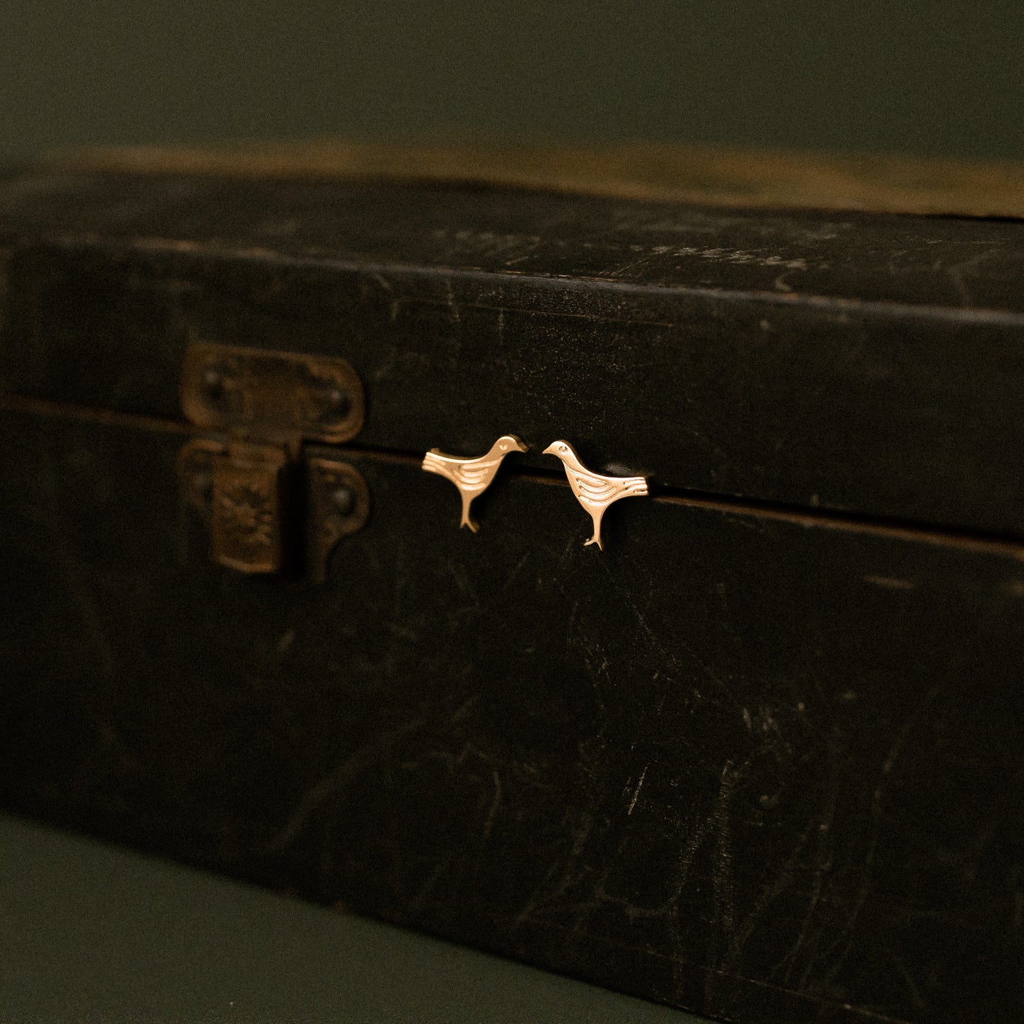 Gold Sandulf's Cross Bird Studs