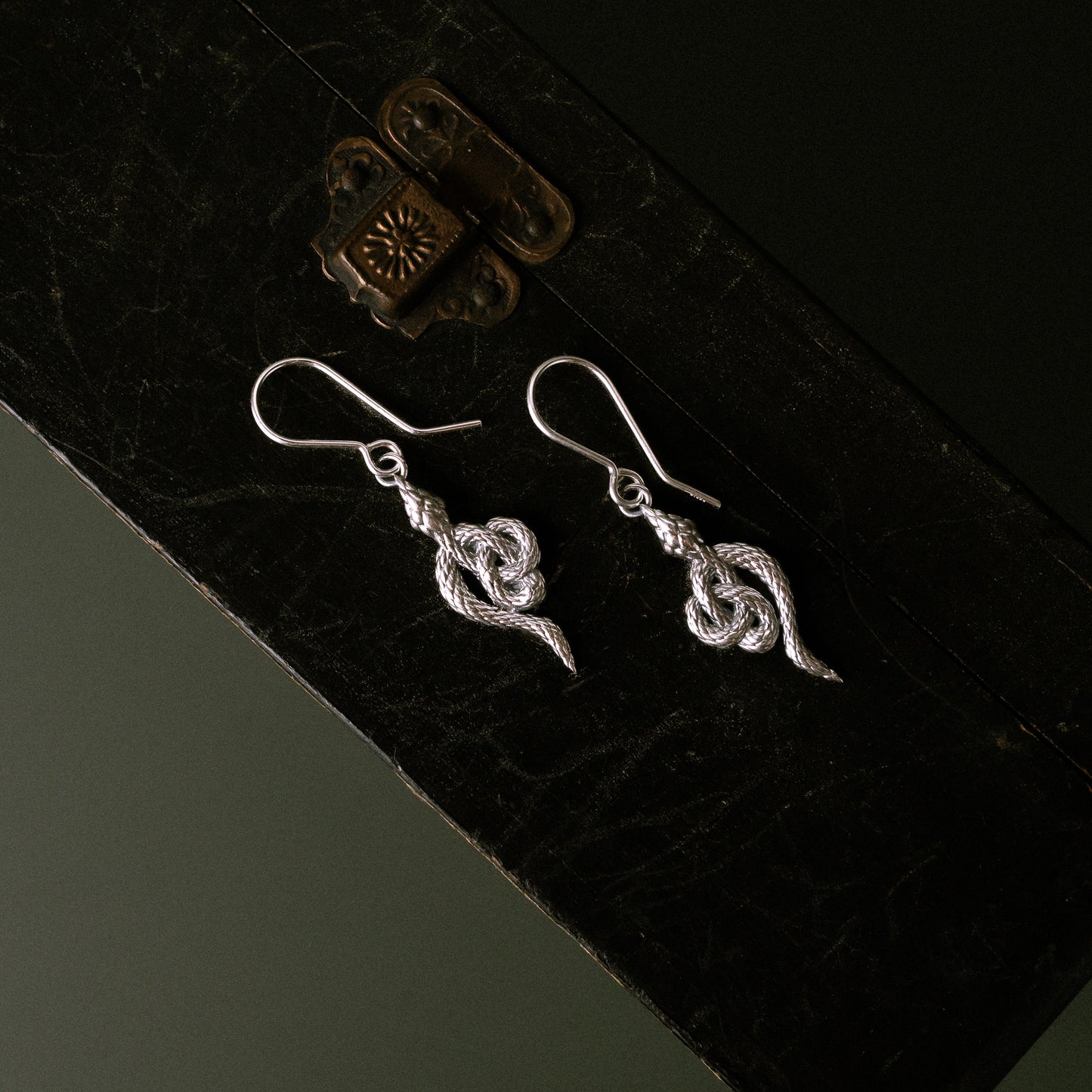 Sandulf's Cross Serpent Celtic Knot Earrings