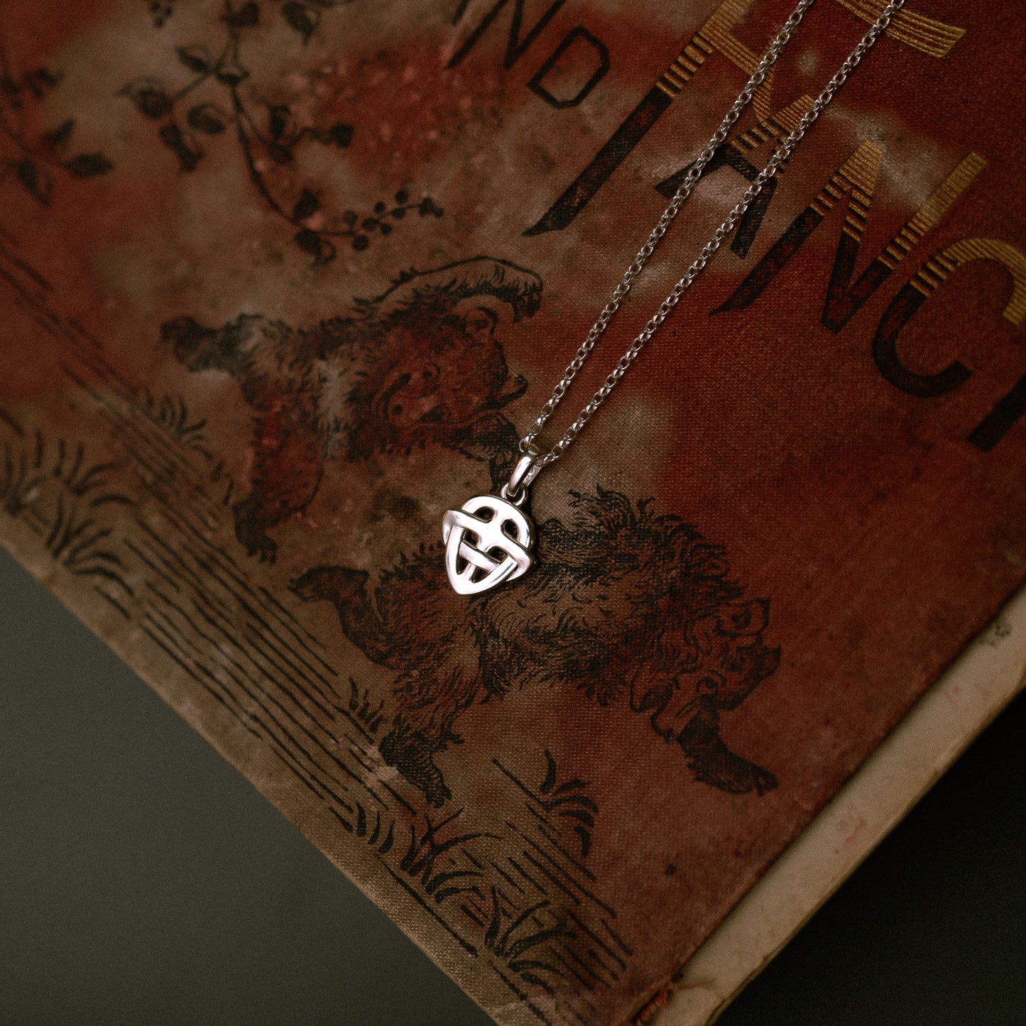 Sandulf's Cross Silver Celtic Knot Necklace