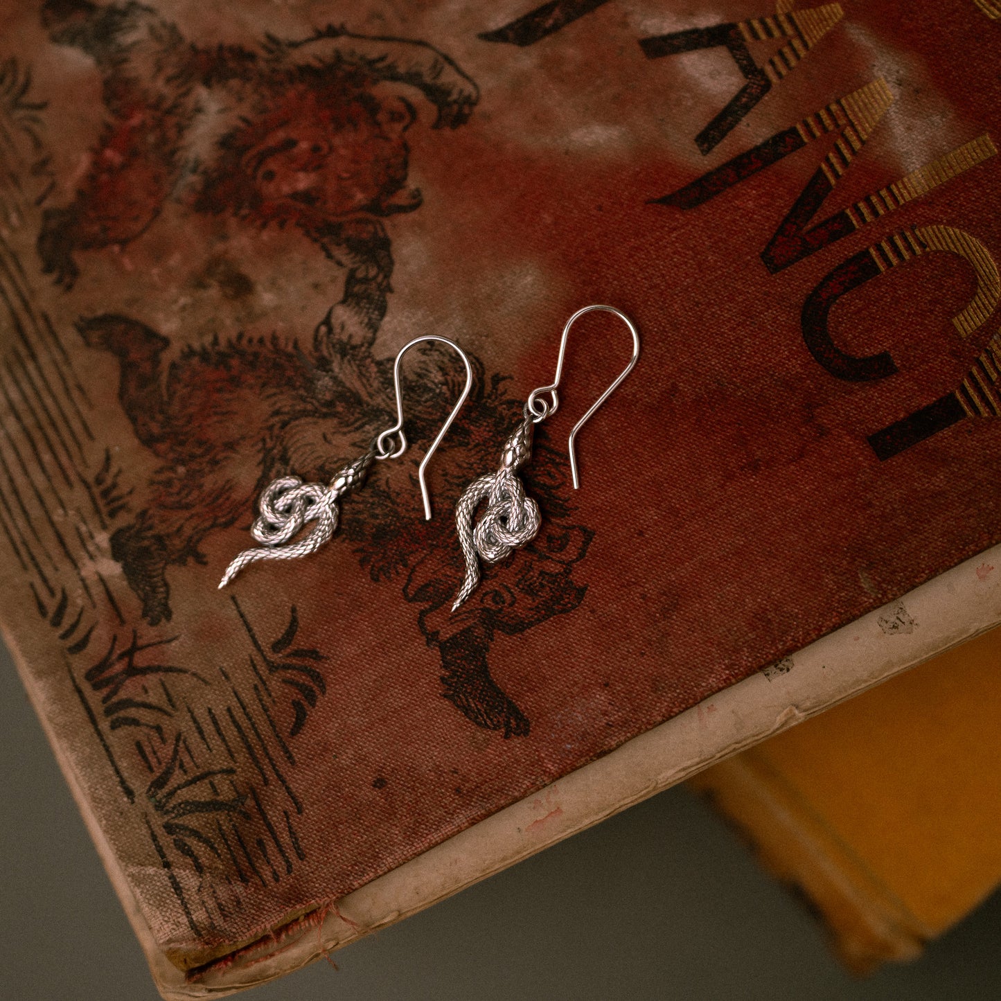 Sandulf's Cross Serpent Celtic Knot Earrings