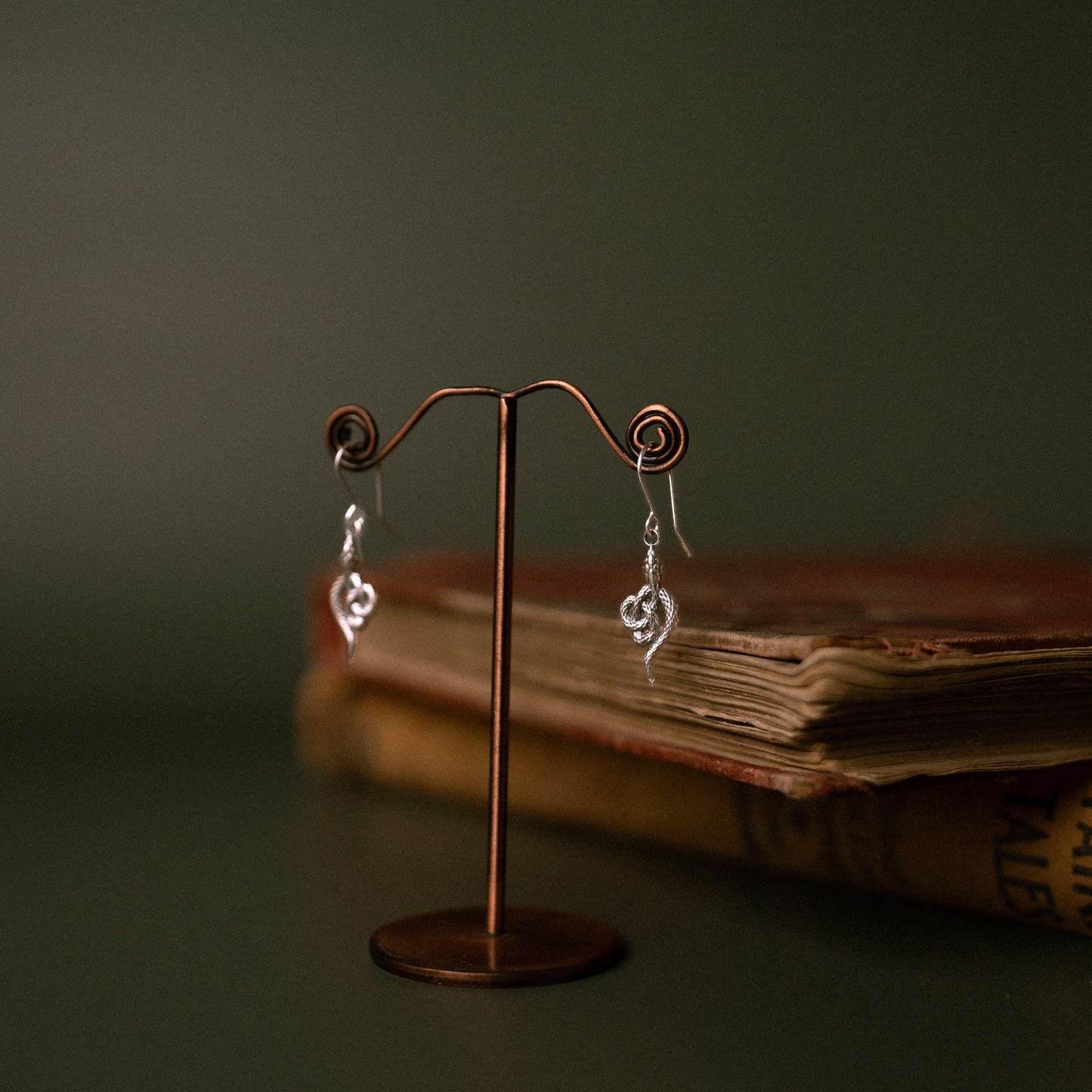 Sandulf's Cross Serpent Celtic Knot Earrings