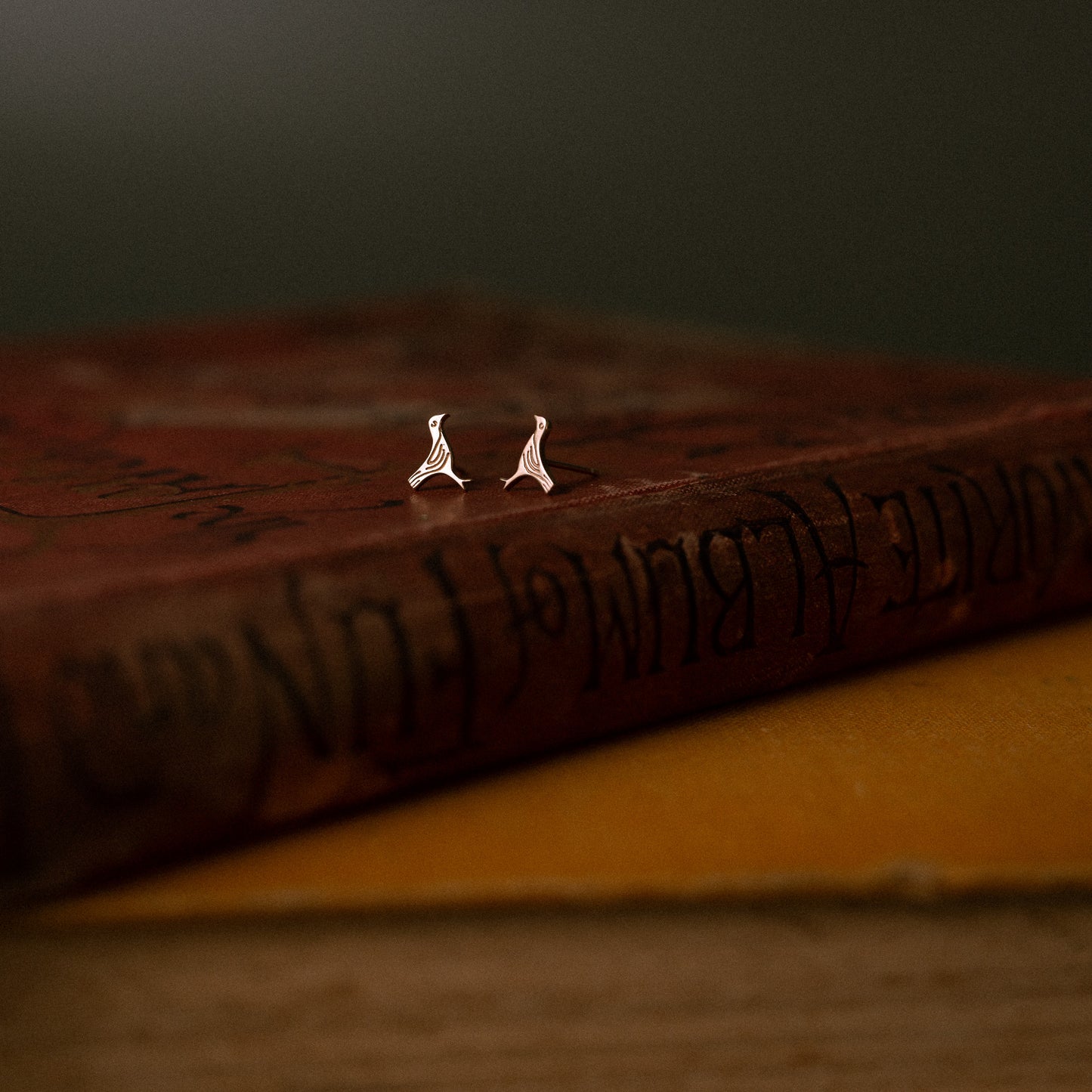 Gold Sandulf's Cross Bird Studs