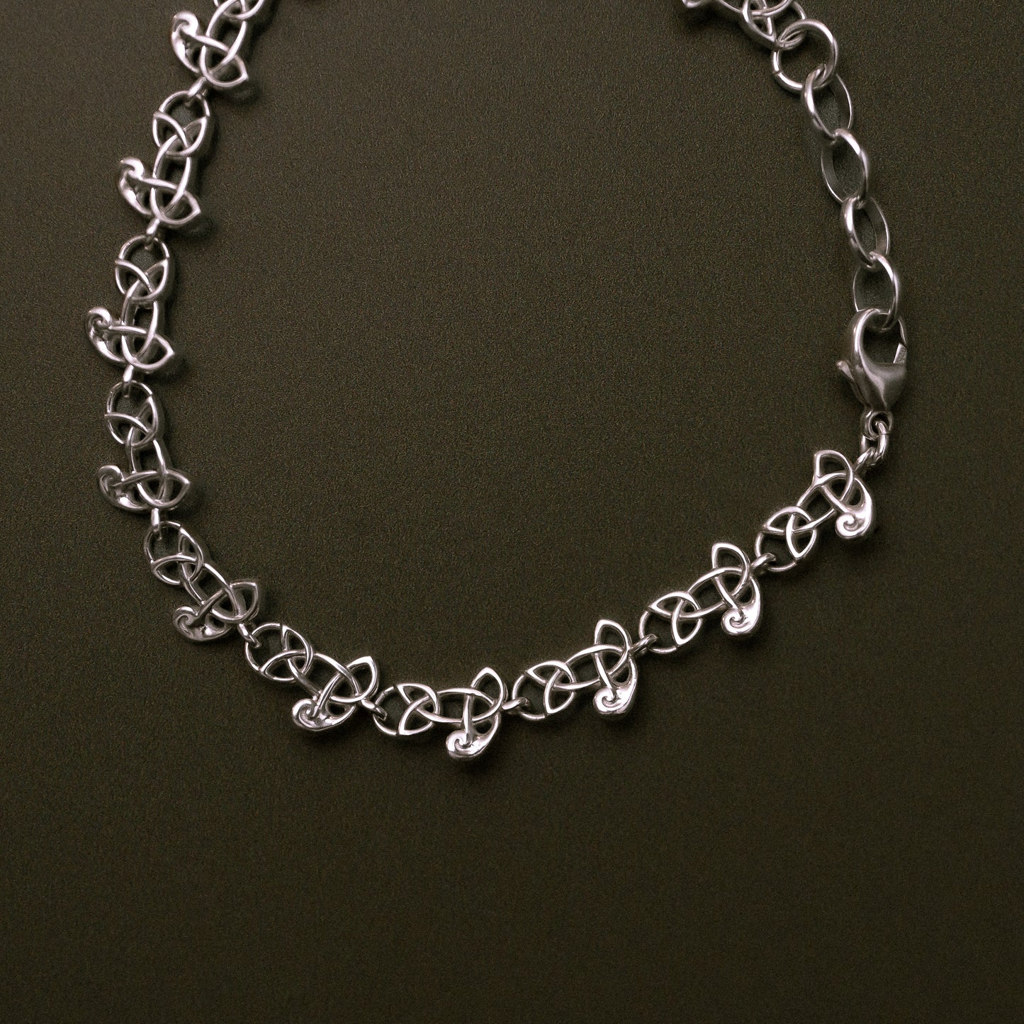 Sandulf's Silver Celtic Knot Work Bracelet