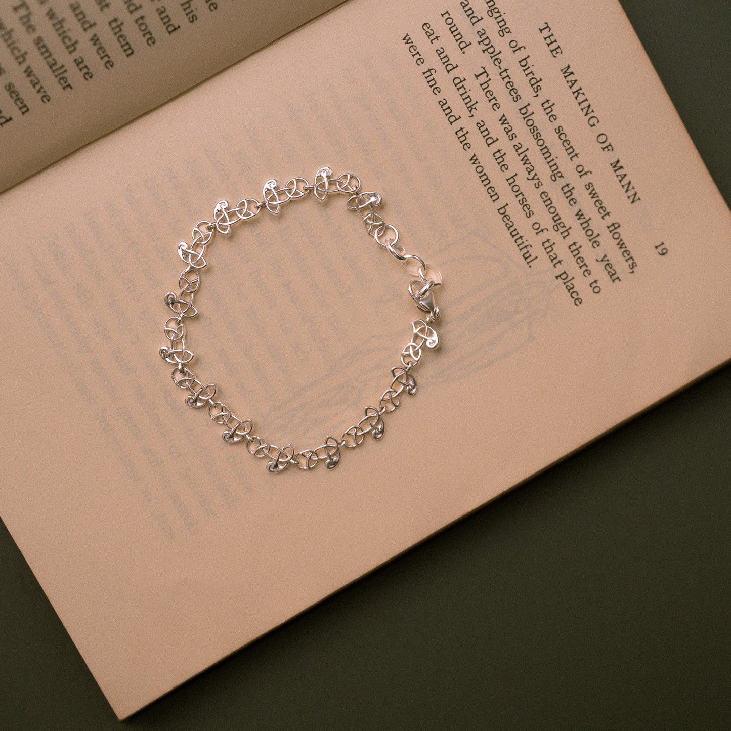 Sandulf's Silver Celtic Knot Work Bracelet