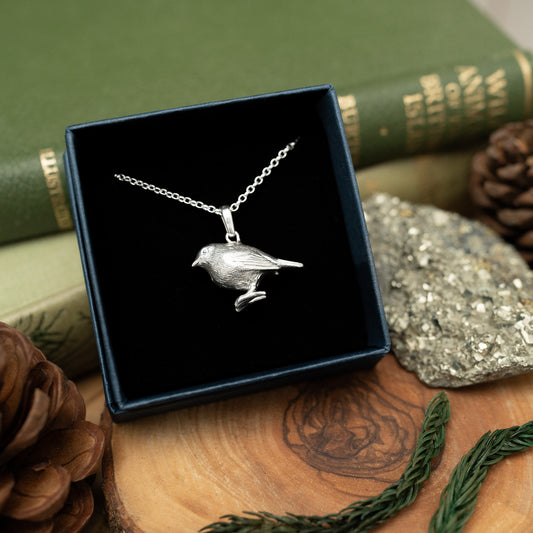 Robin Silver Pendant Necklace