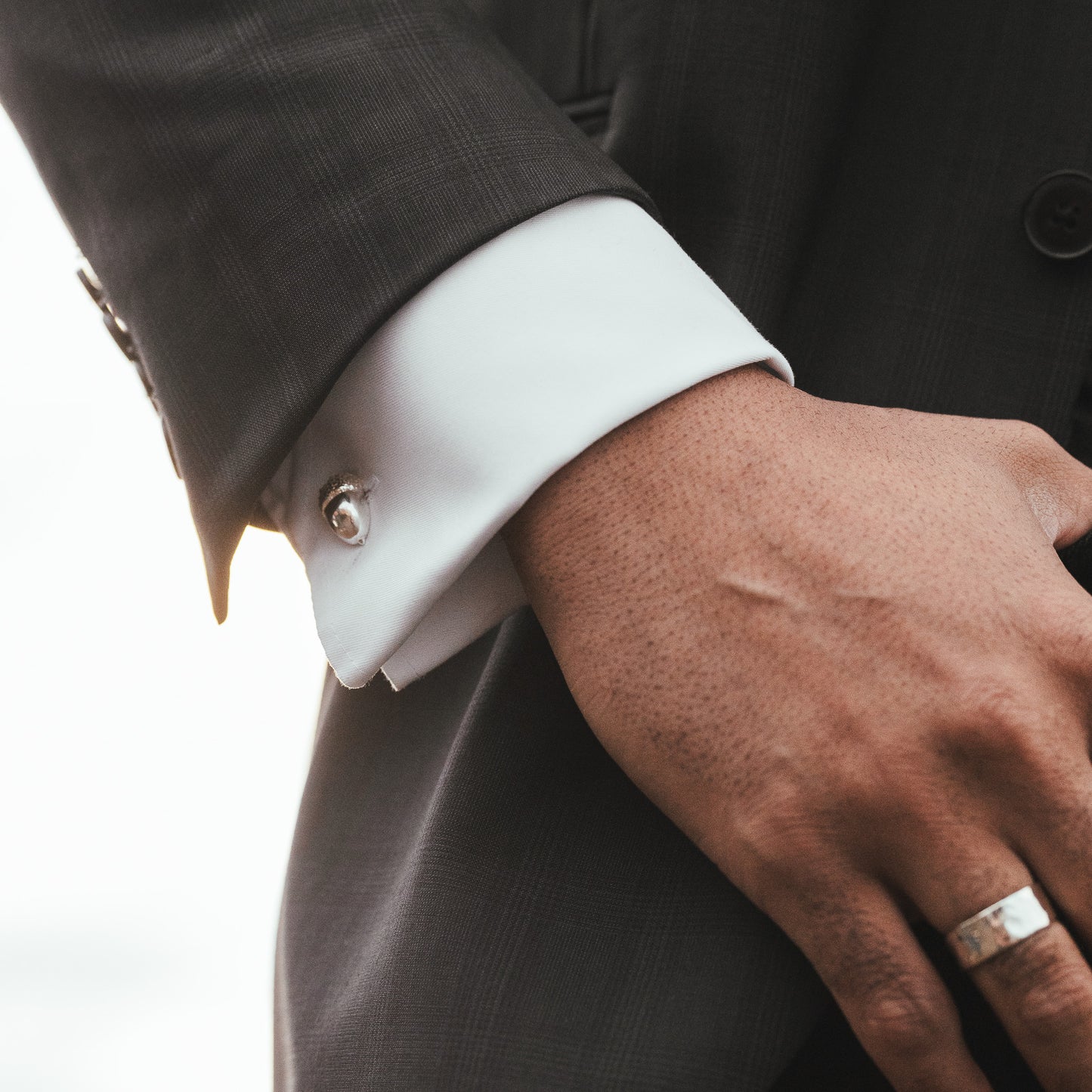 Sterling Silver Acorn Cufflinks