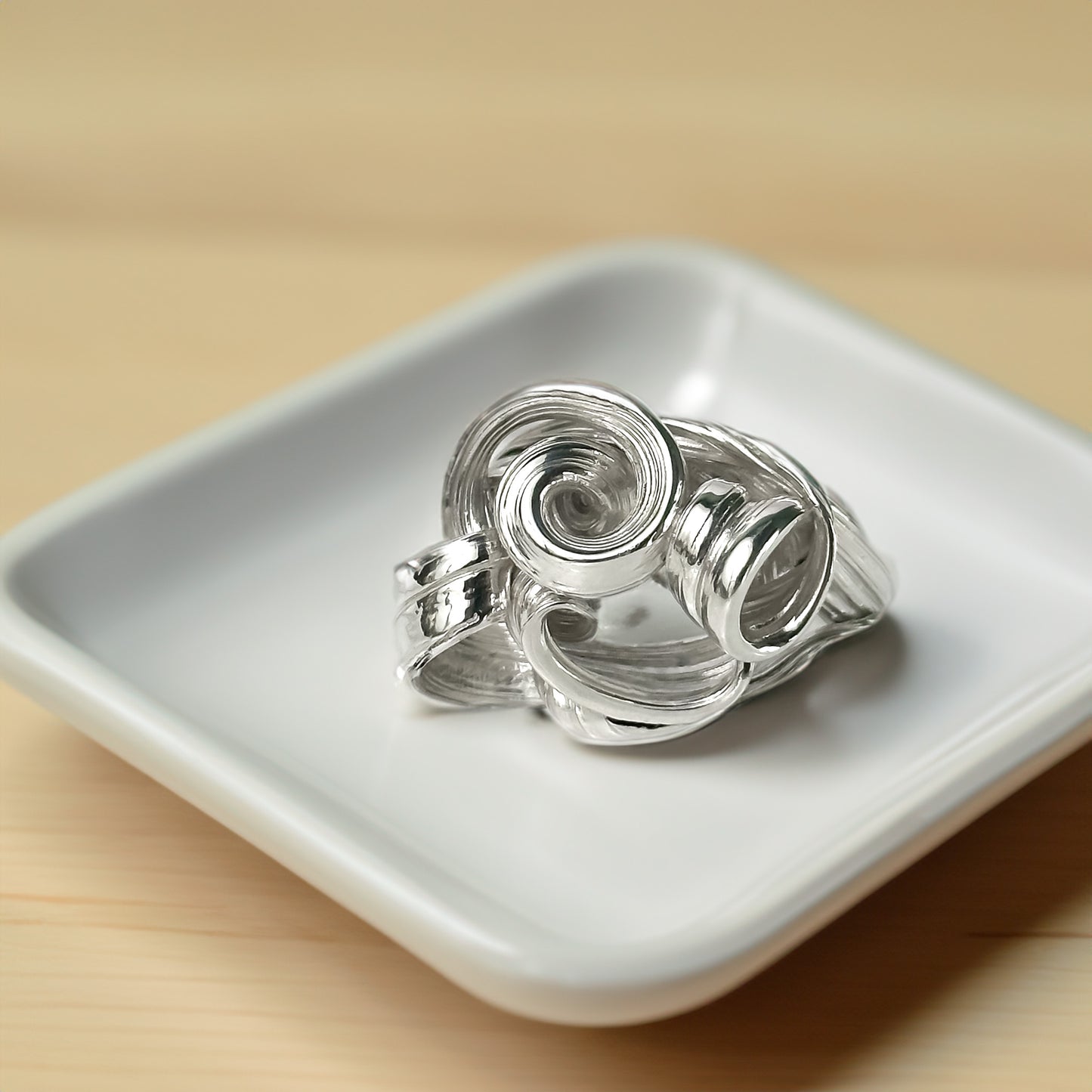 One of a kind Drift Sterling Silver Ring - Size Q
