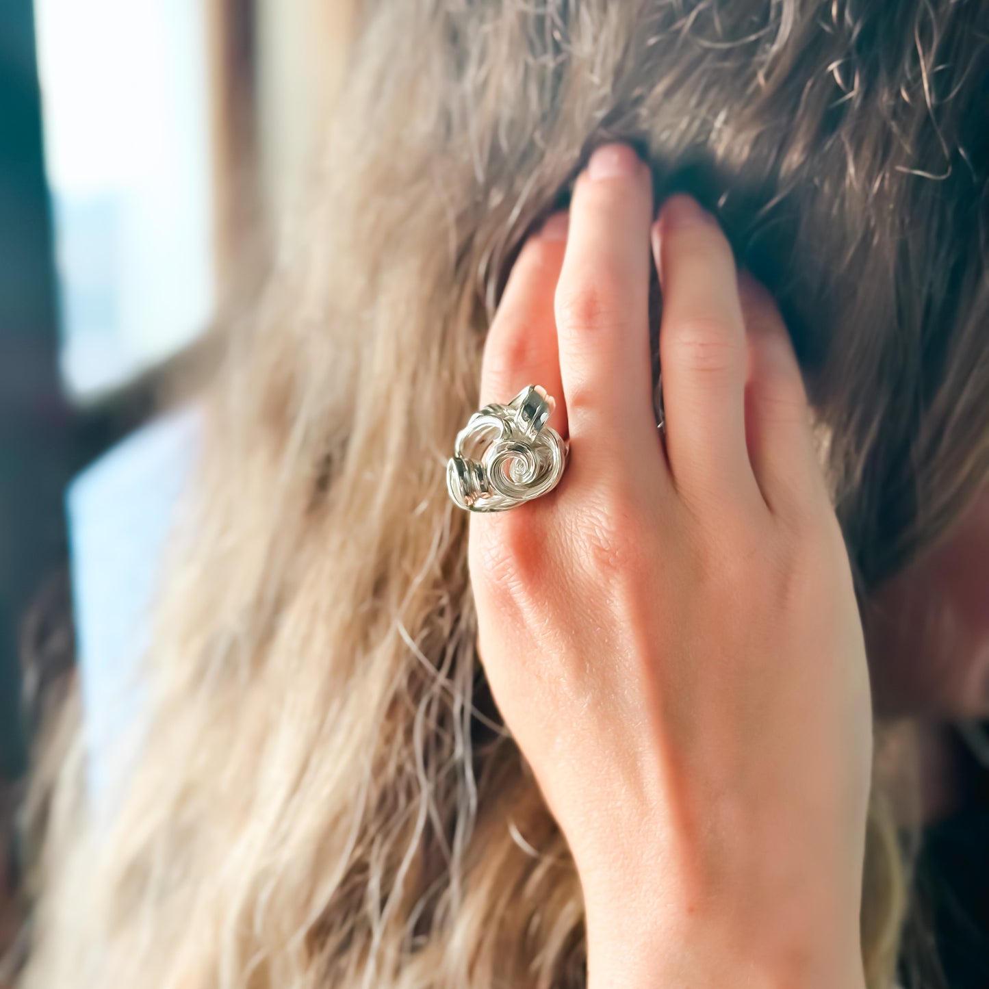 One of a kind Drift Sterling Silver Ring - Size Q