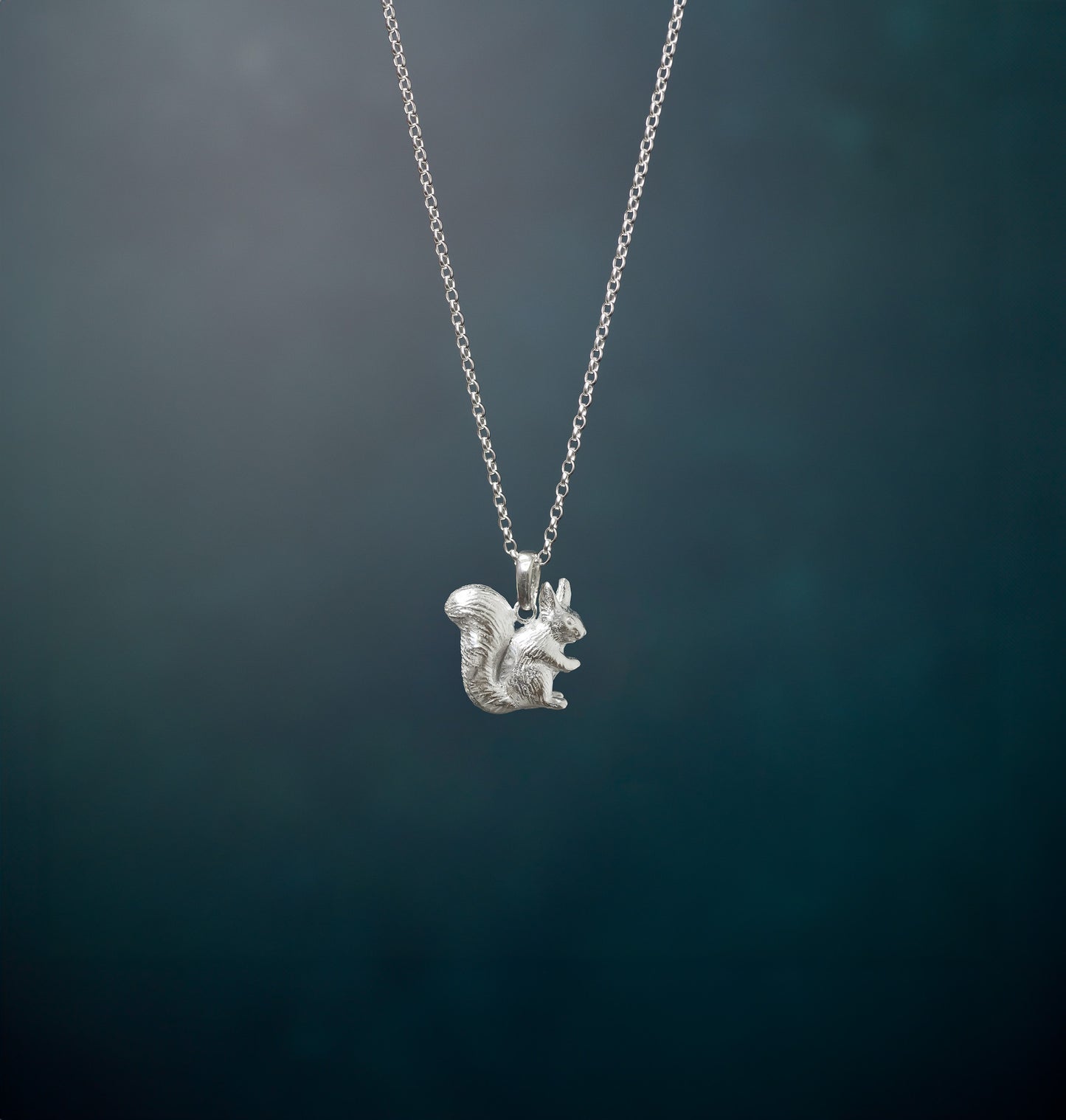 Sterling Silver Red Squirrel Pendant