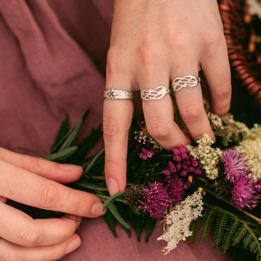 Silver Celtic Roots Ring