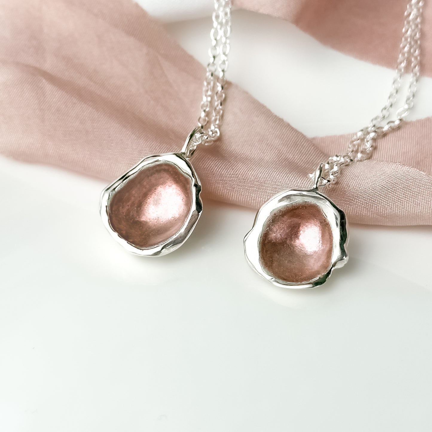 'Blossom' Sterling Silver Droplet Necklace