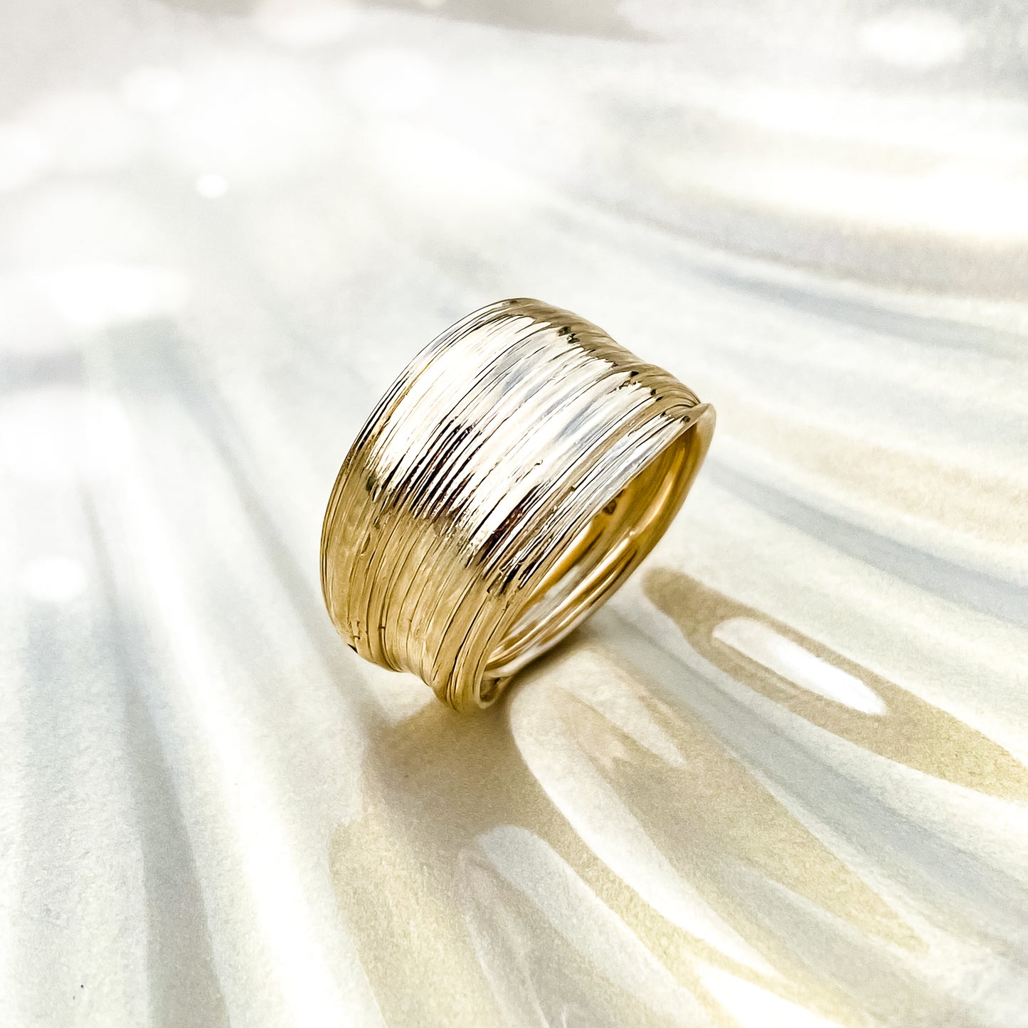 Gold Drift Ring - Size P