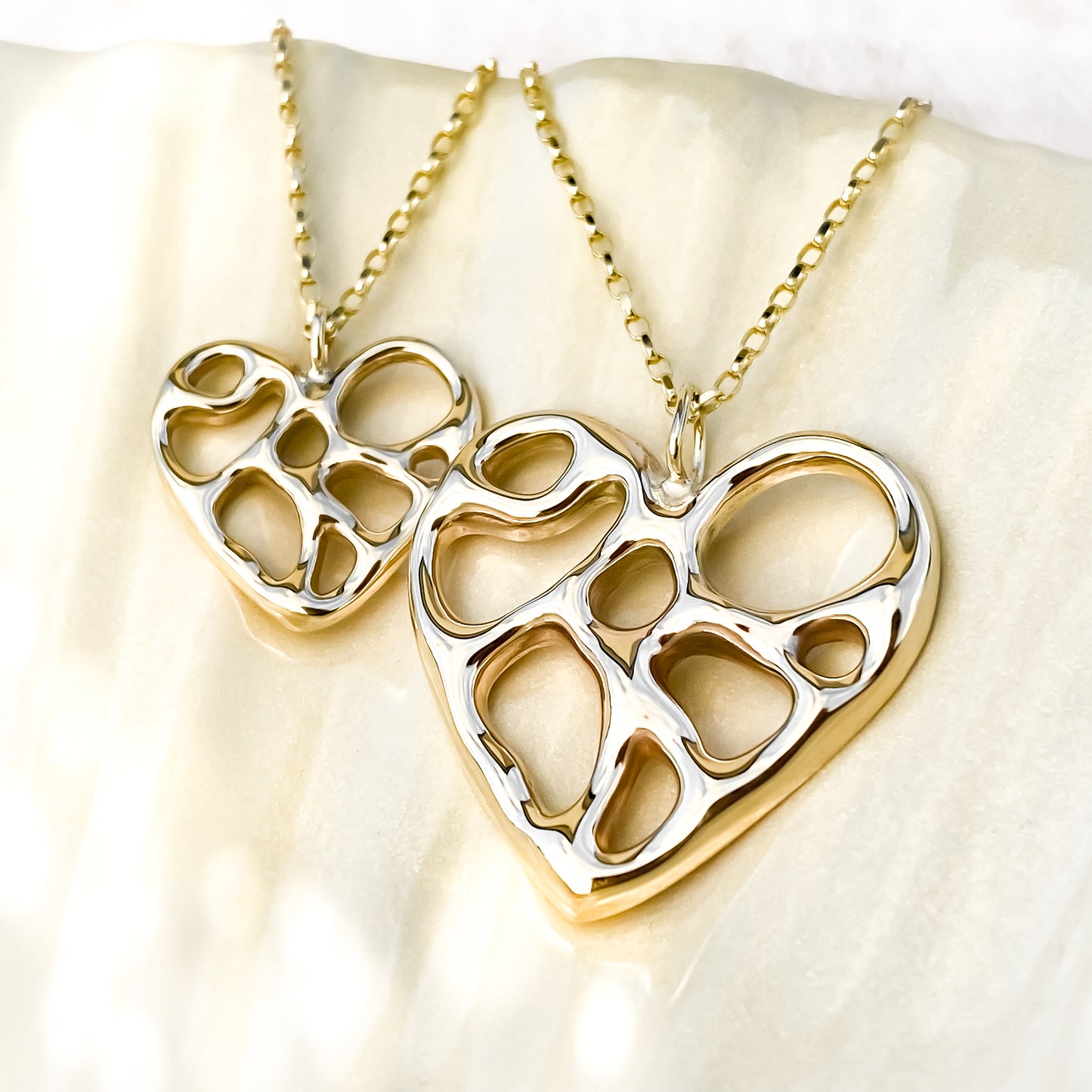 Gold Infinity Heart Necklace