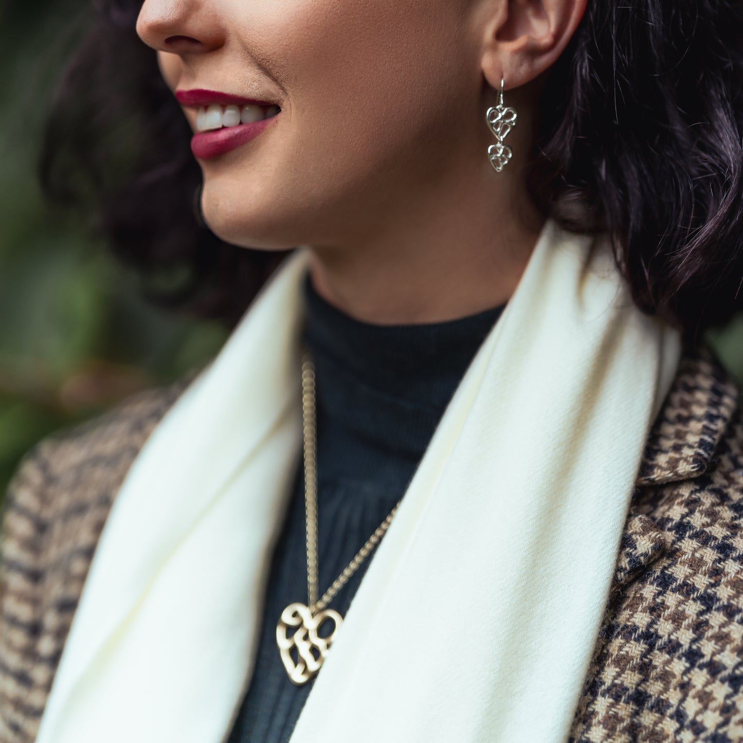 Gold Infinity Heart Necklace