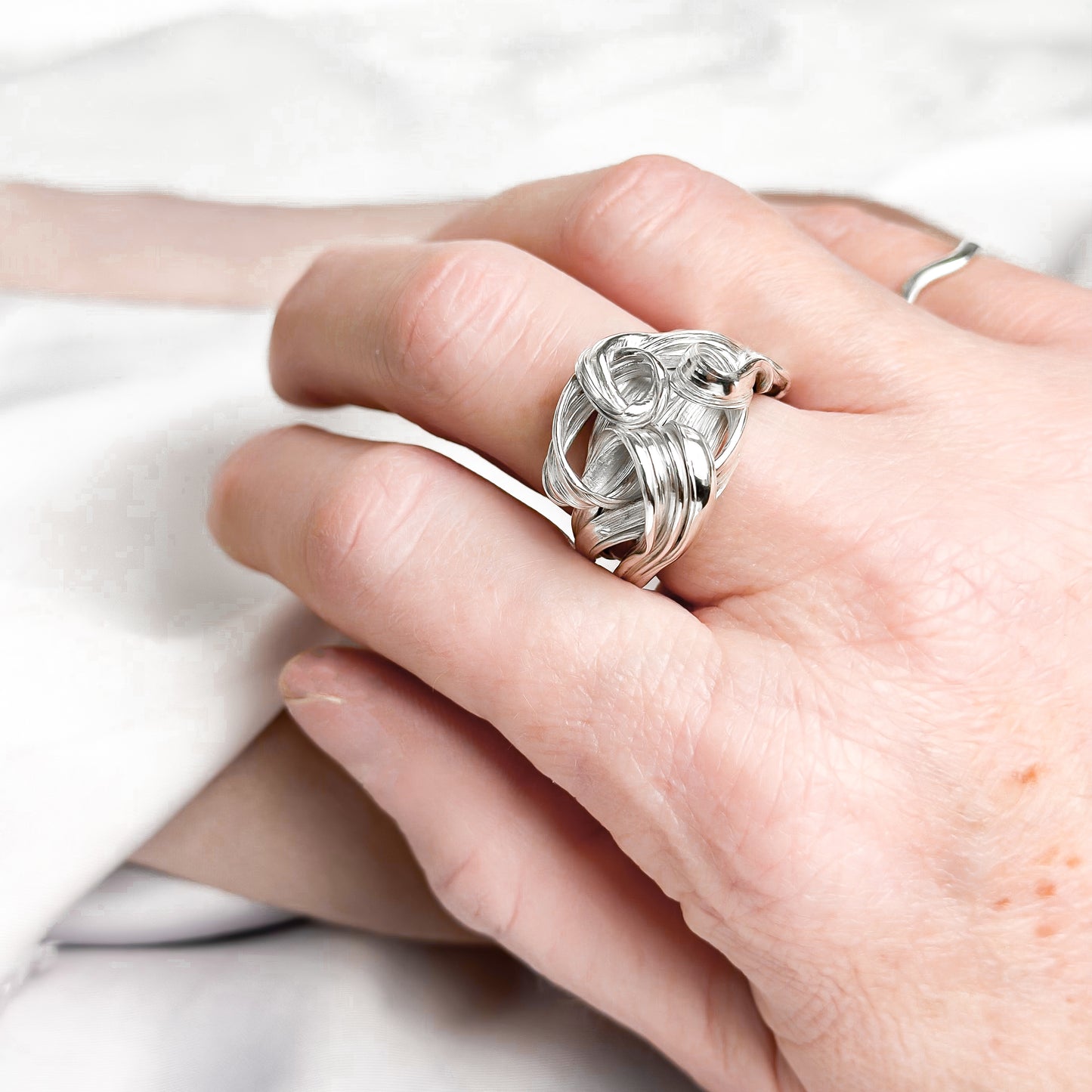 One of a Kind Drift Sterling Silver Ring - Size P