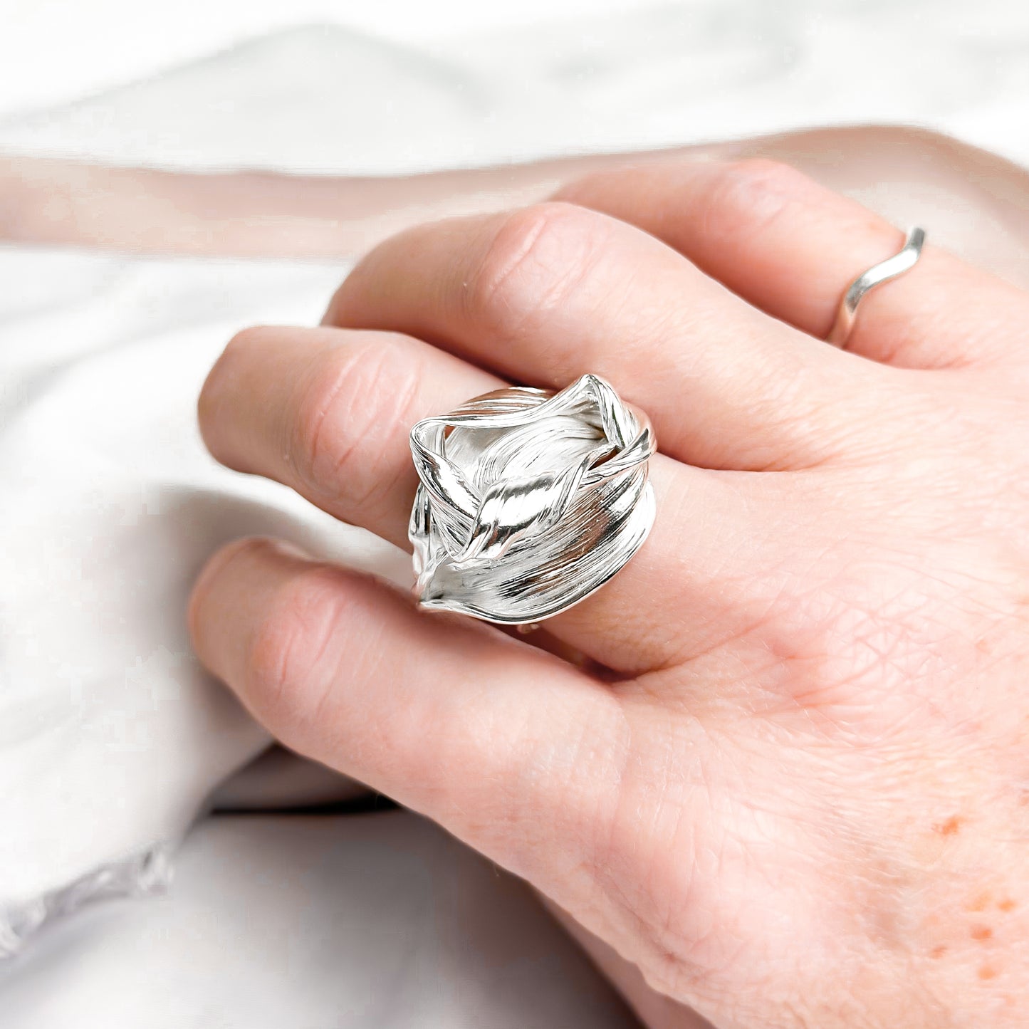 One of a Kind Drift Sterling Silver Ring - Size S