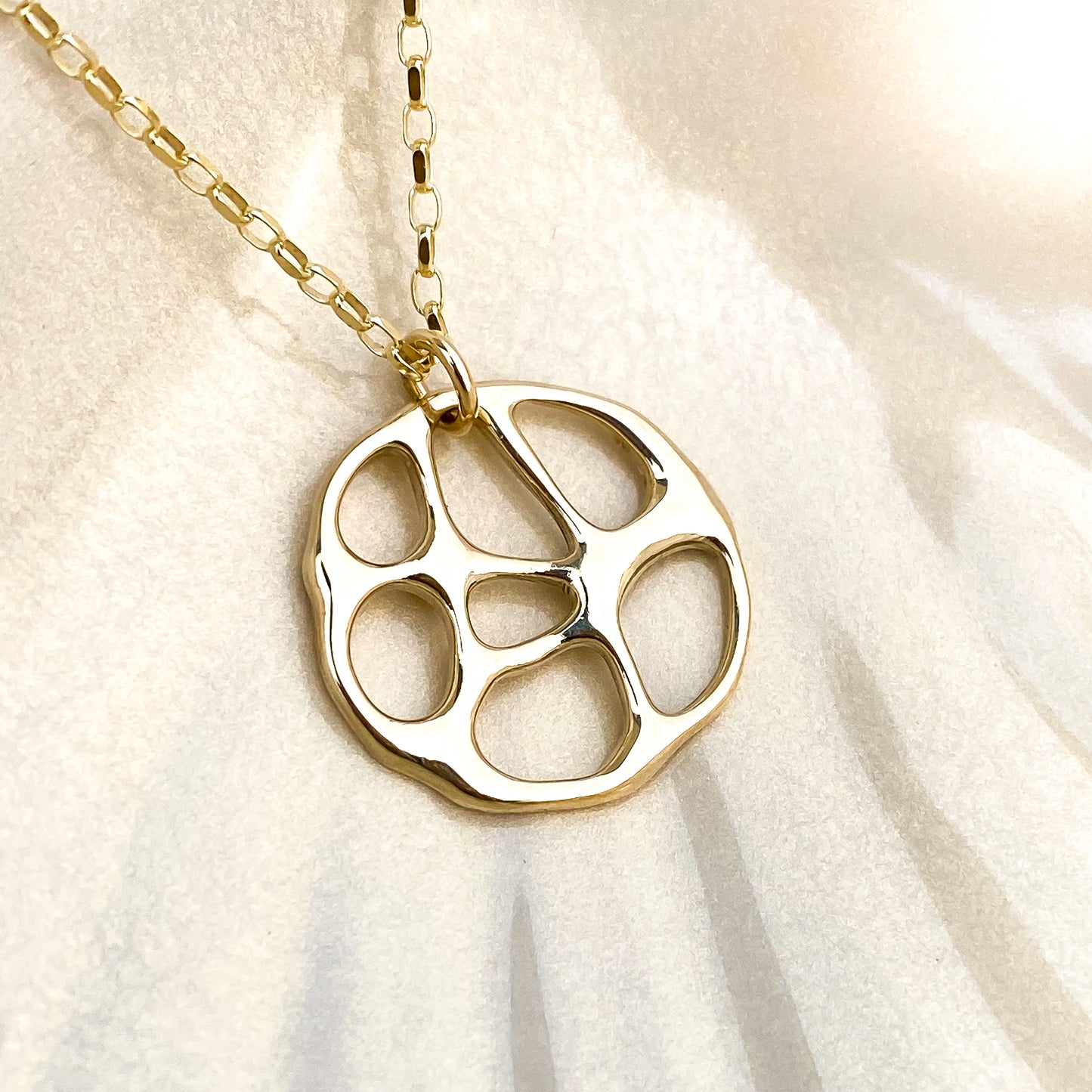 Gold Infinity Pendant Necklace