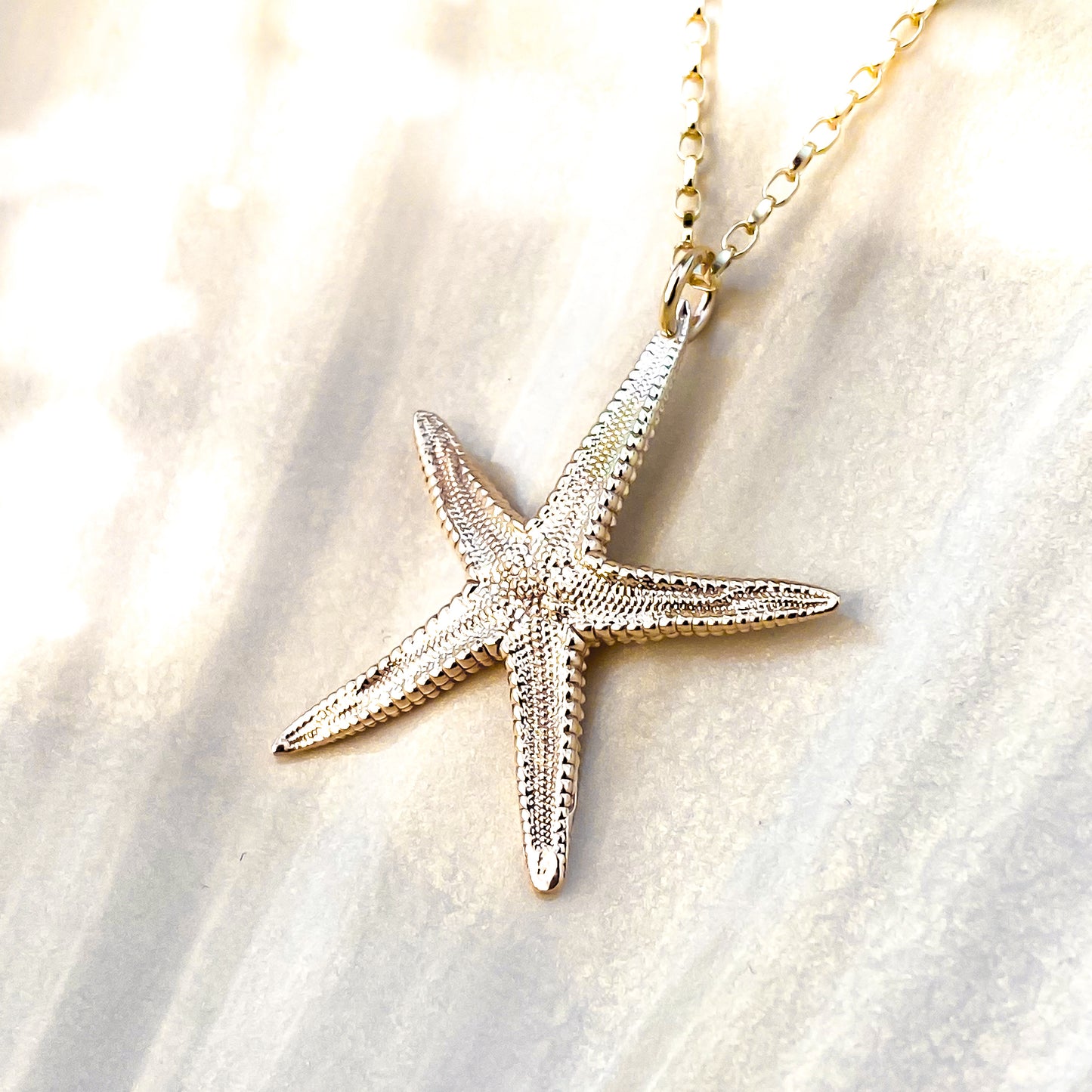 Gold Starfish Necklace