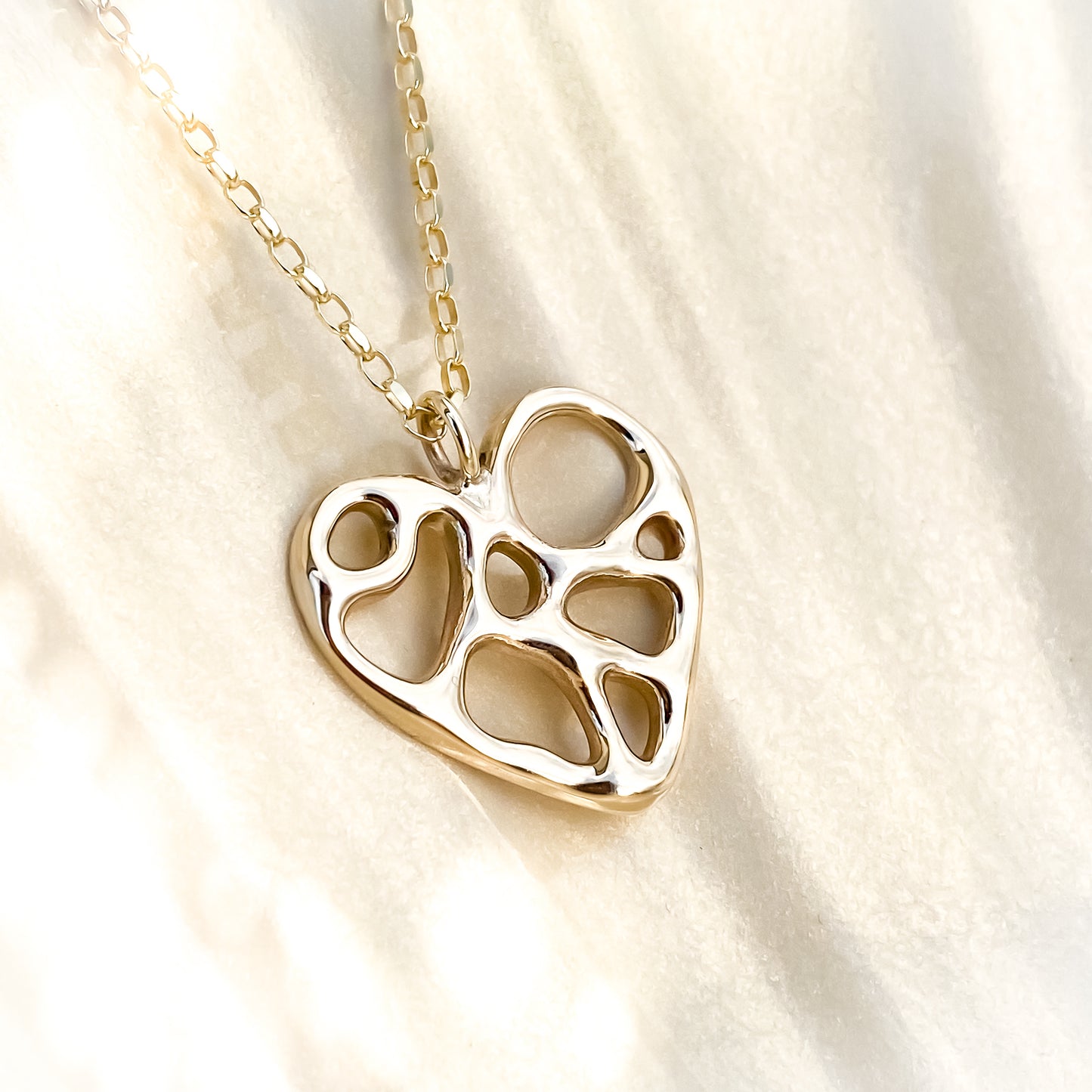 Gold Infinity Heart Necklace