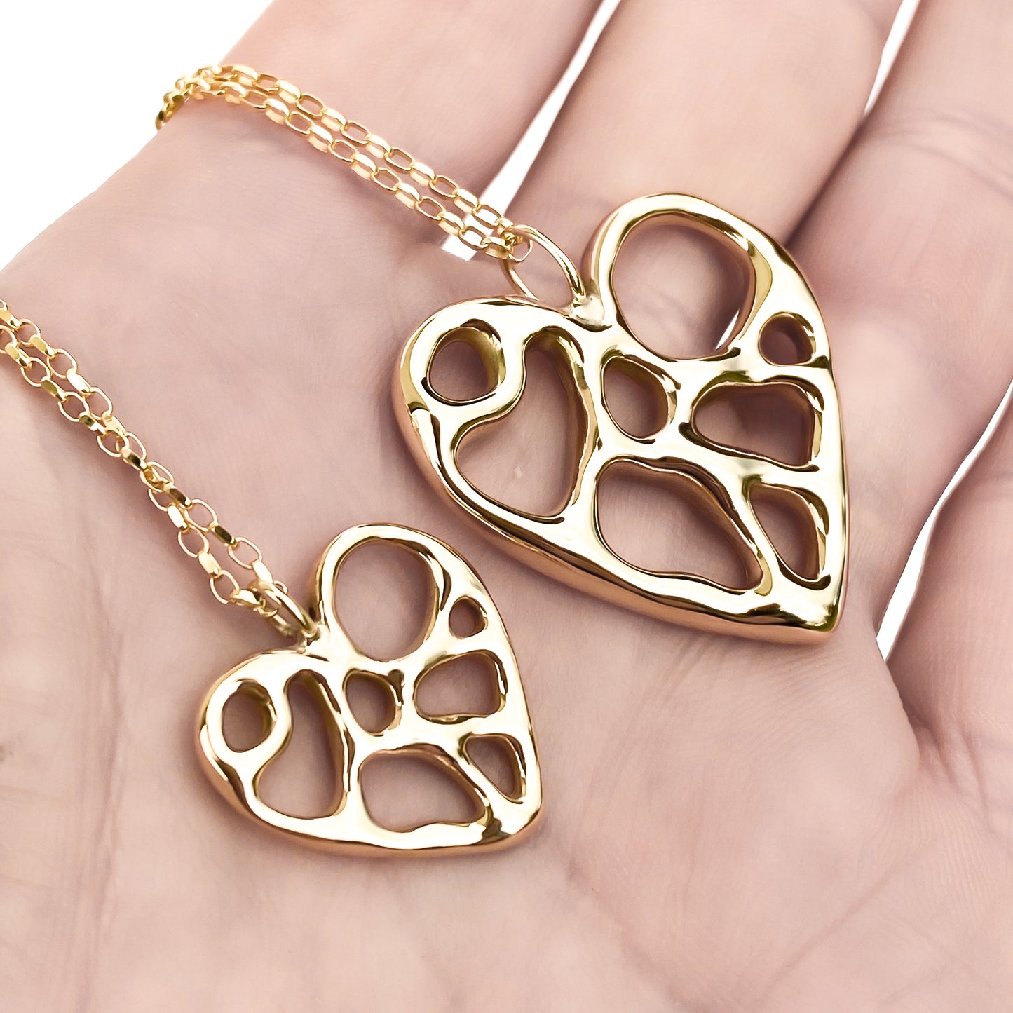Gold Infinity Heart Necklace