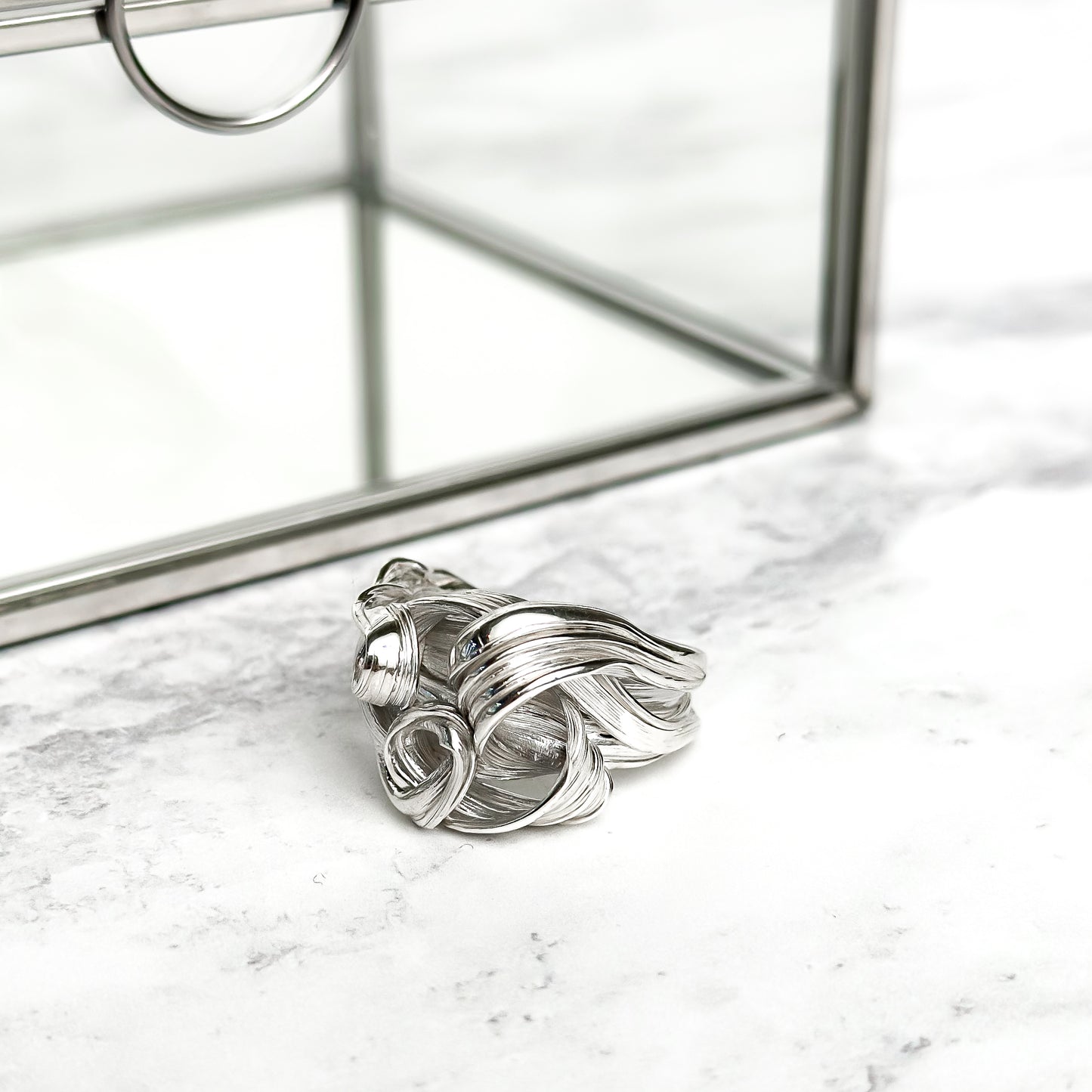 One of a Kind Drift Sterling Silver Ring - Size P