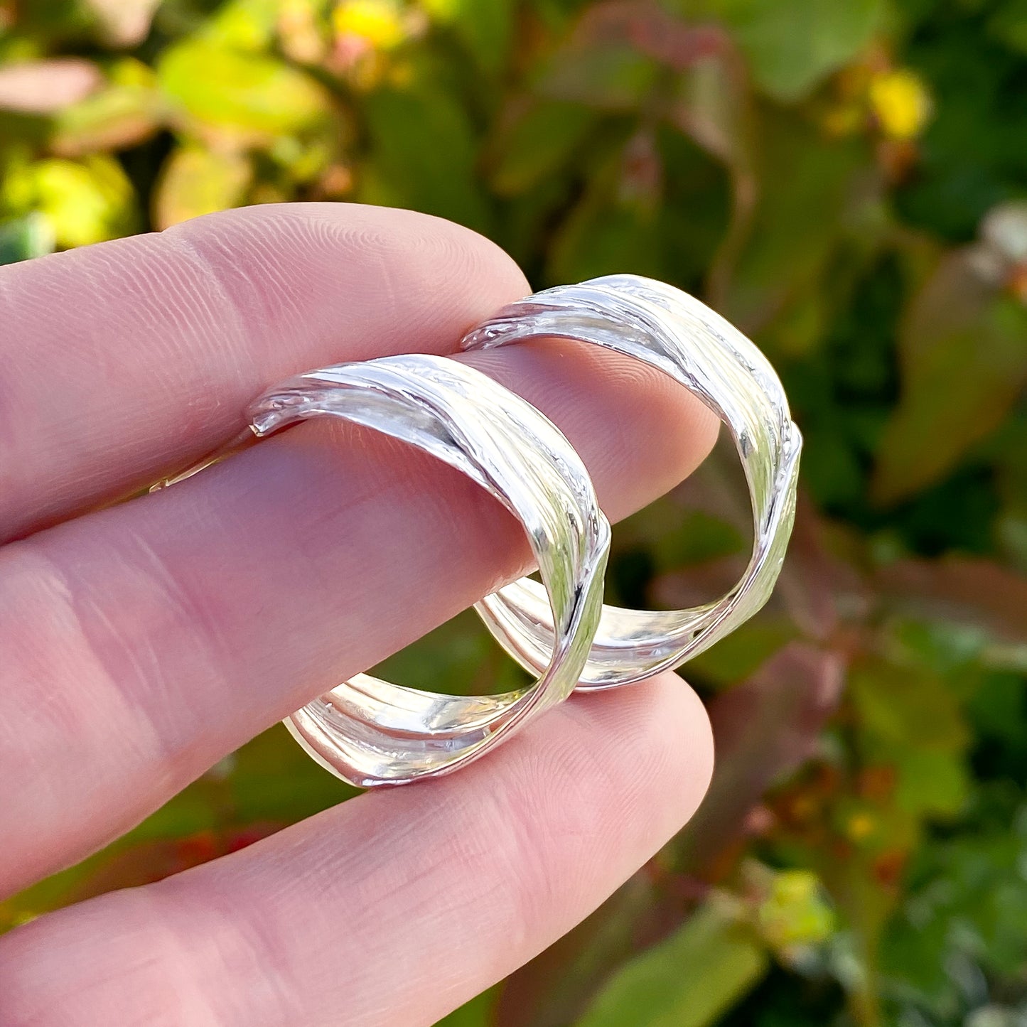 Drift Sterling Silver Hoop Earrings