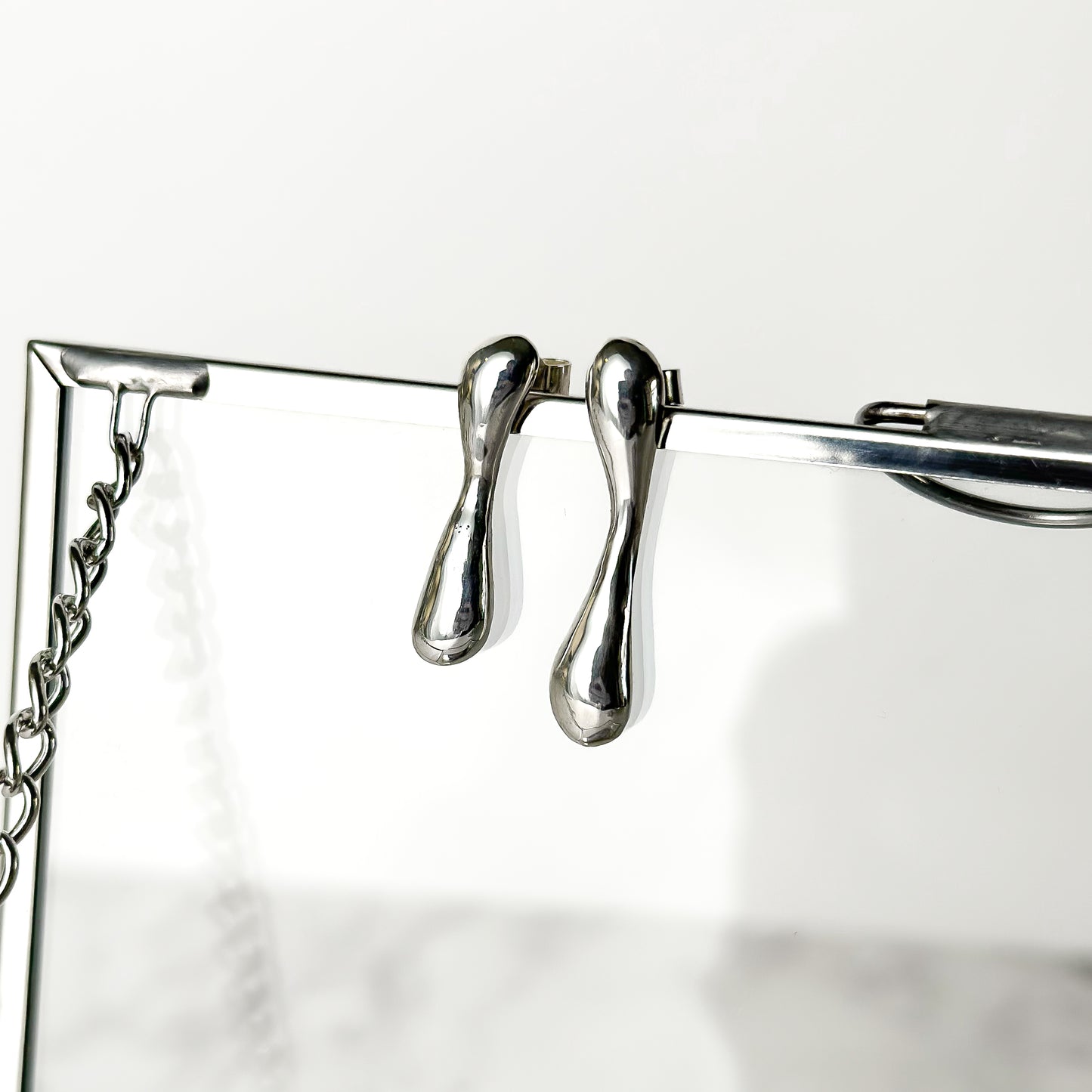 One of a Kind Molten Sterling Silver Stud Earrings - No. 2