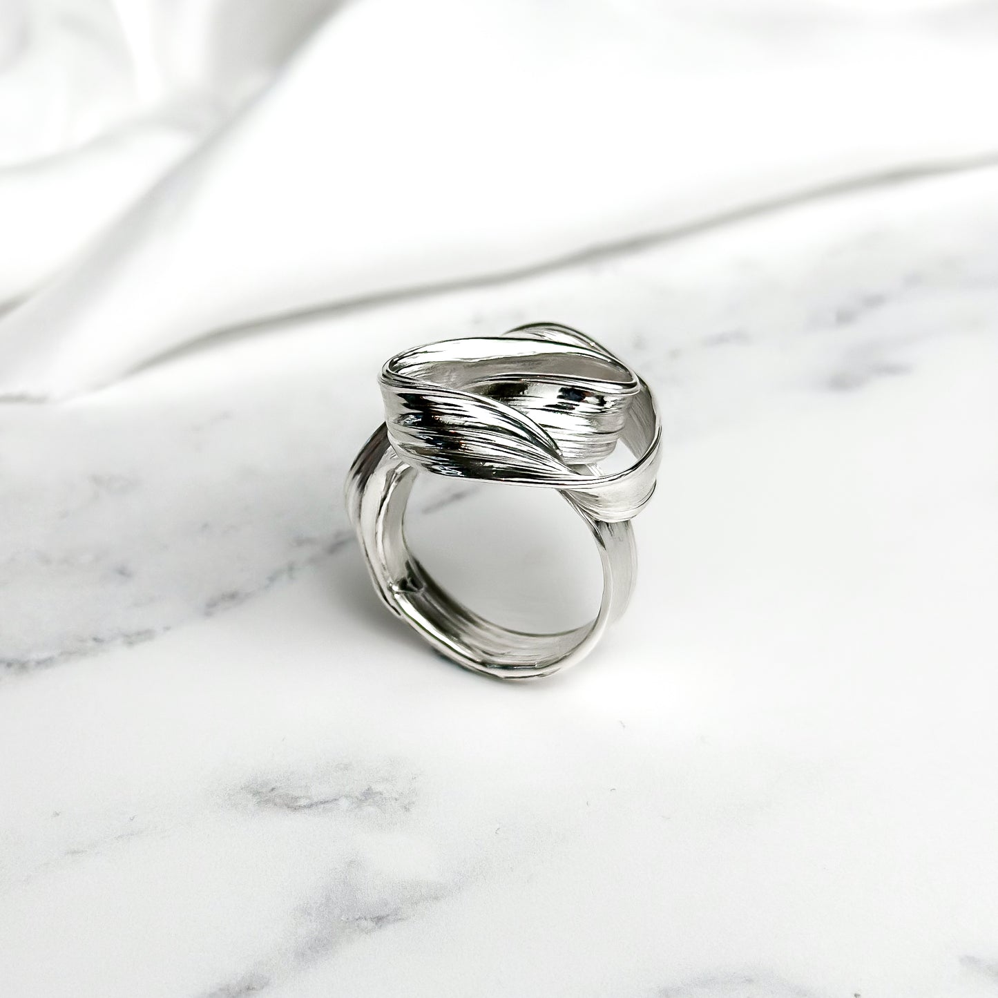 One of a kind Drift Sterling Silver Ring - Size N