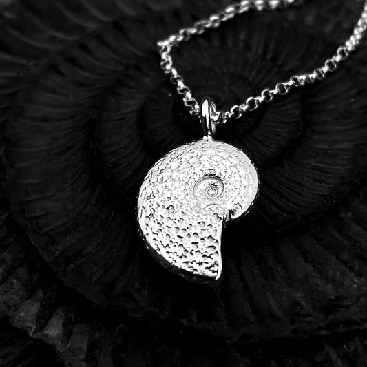 Ammonite Sterling Silver Necklace