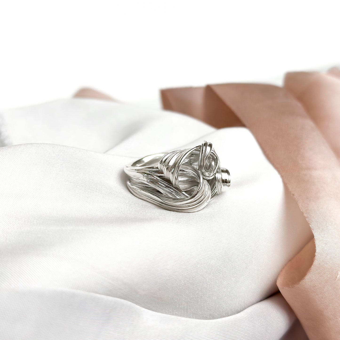 One of a Kind Drift Sterling Silver Ring - Size P