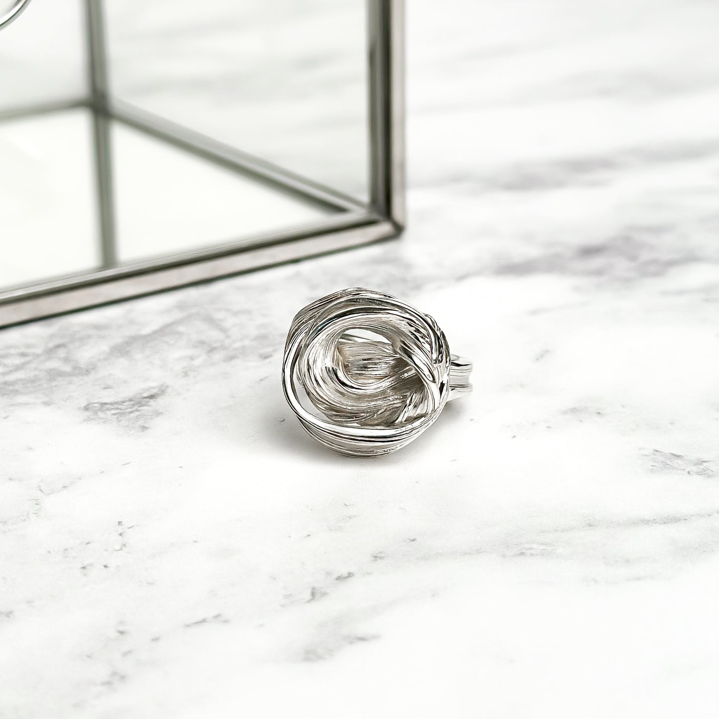 One of a kind Drift Sterling Silver Ring - Size M