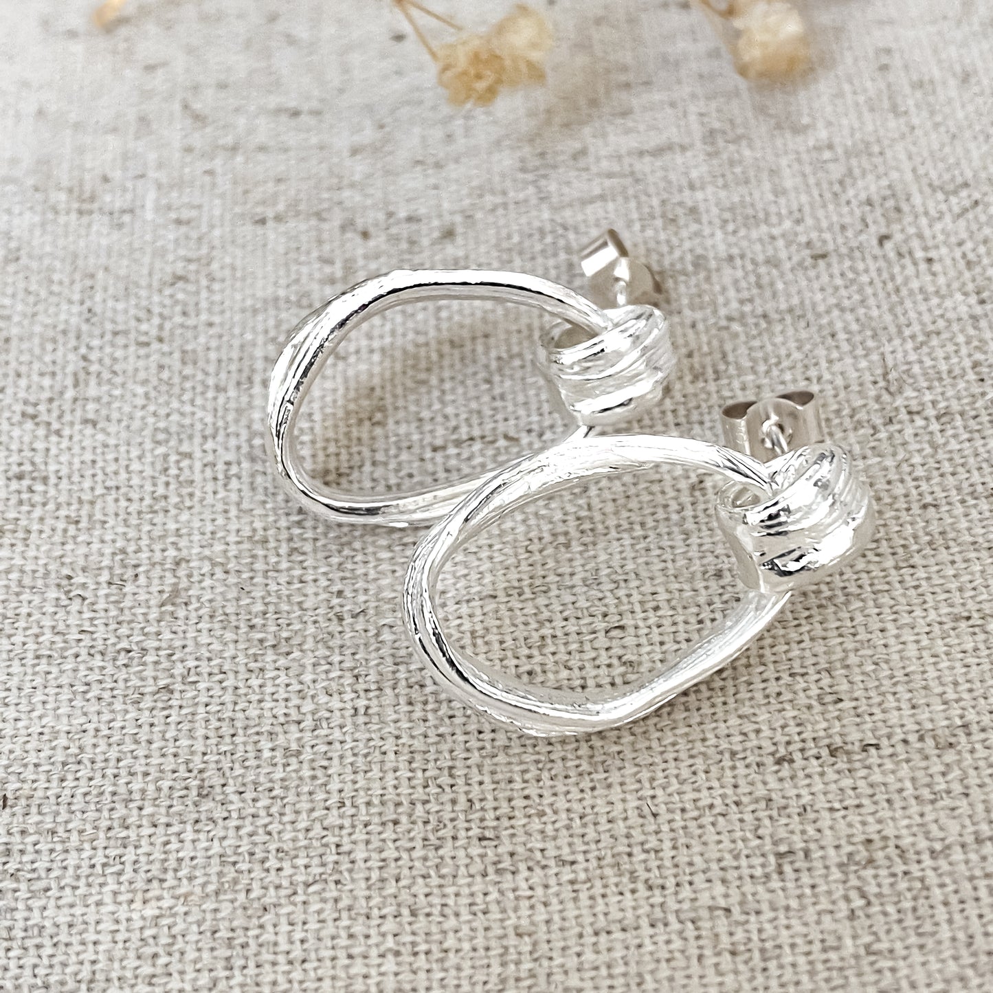 Drift Sterling Silver Stud Dangle Earrings
