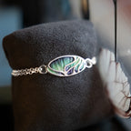 Aurora Enamelled Sterling Silver Bracelet