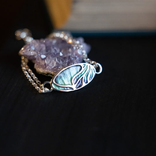 Aurora Enamelled Sterling Silver Bracelet