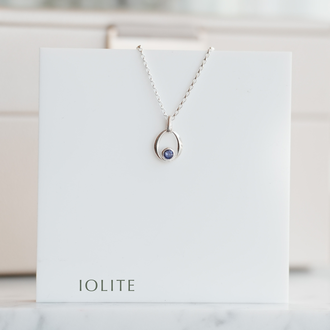 Gemstone Sterling Silver Necklace - Choose your stone