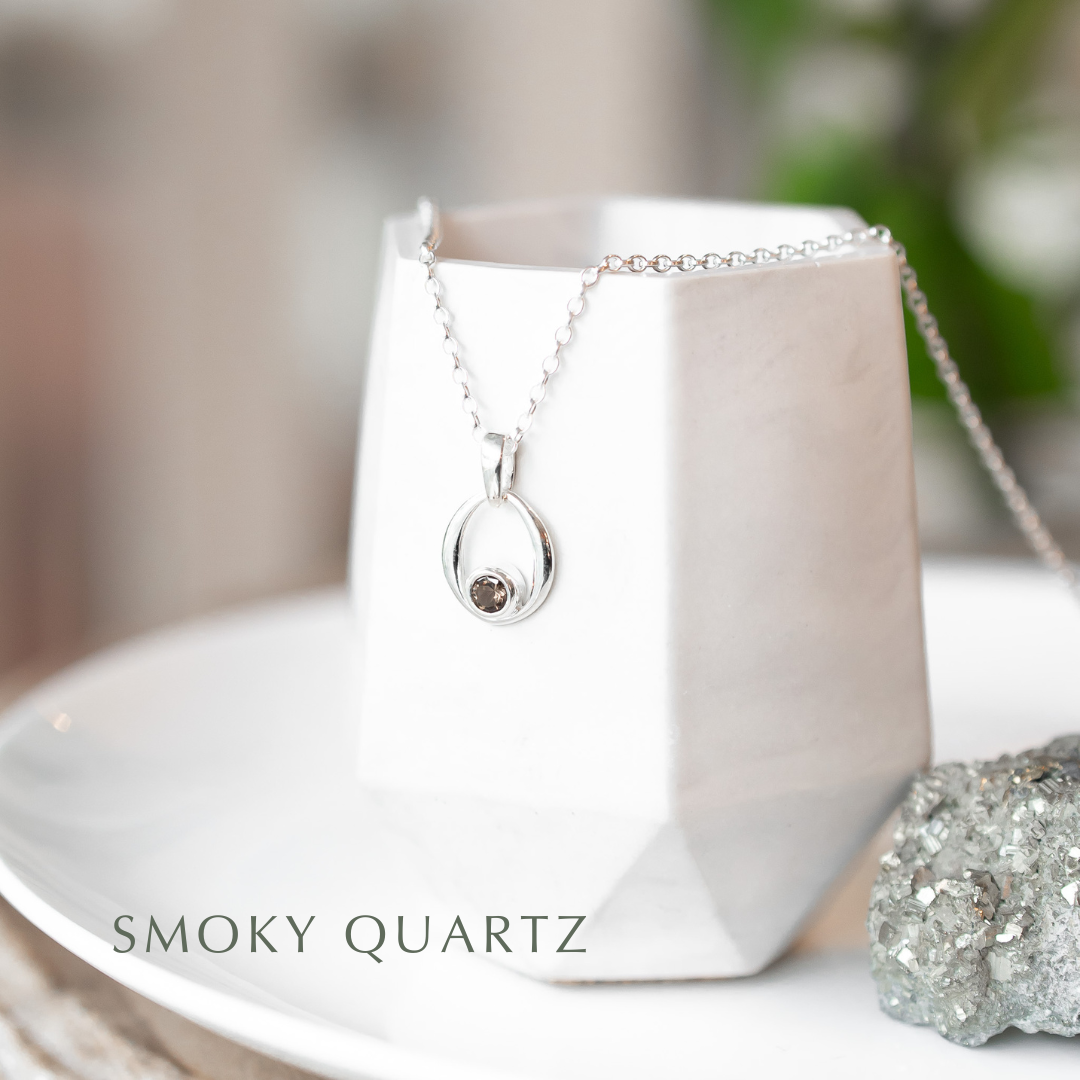 Gemstone Sterling Silver Necklace - Choose your stone