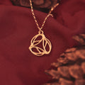 Gold Archibald Knox Small Ulican 'Triskel' Pendant Necklace