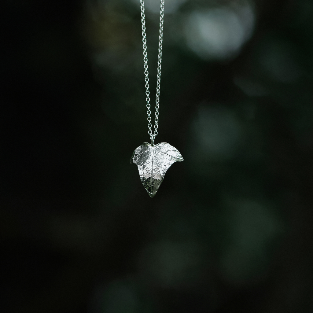 Sterling Silver Ivy Leaf Necklace