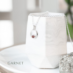 Gemstone Sterling Silver Necklace - Choose your stone