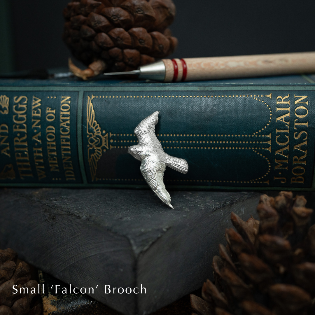 Hoardersworld Peregrine Falcon Bird Pin Badge In Fine English Pewter Hoardersworld Peregrine Falcon Bird Pin Badge In Fine English Pewter